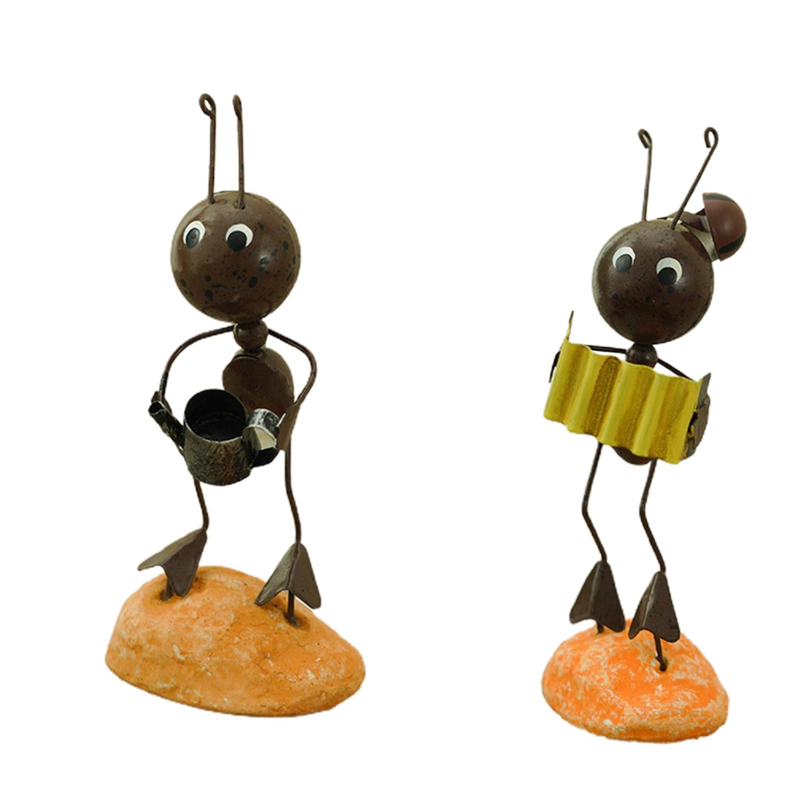 Ant Figurine Statue Home Office Desktop Decor Ornaments Watering