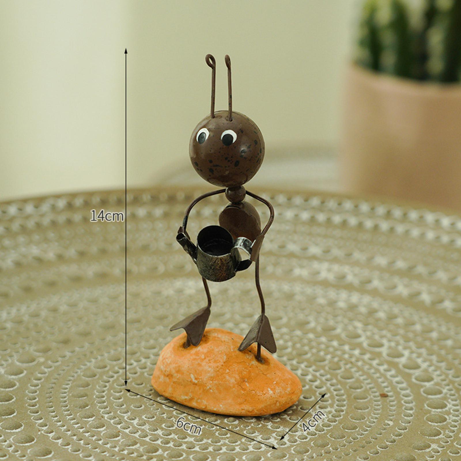 Ant Figurine Statue Home Office Desktop Decor Ornaments Watering