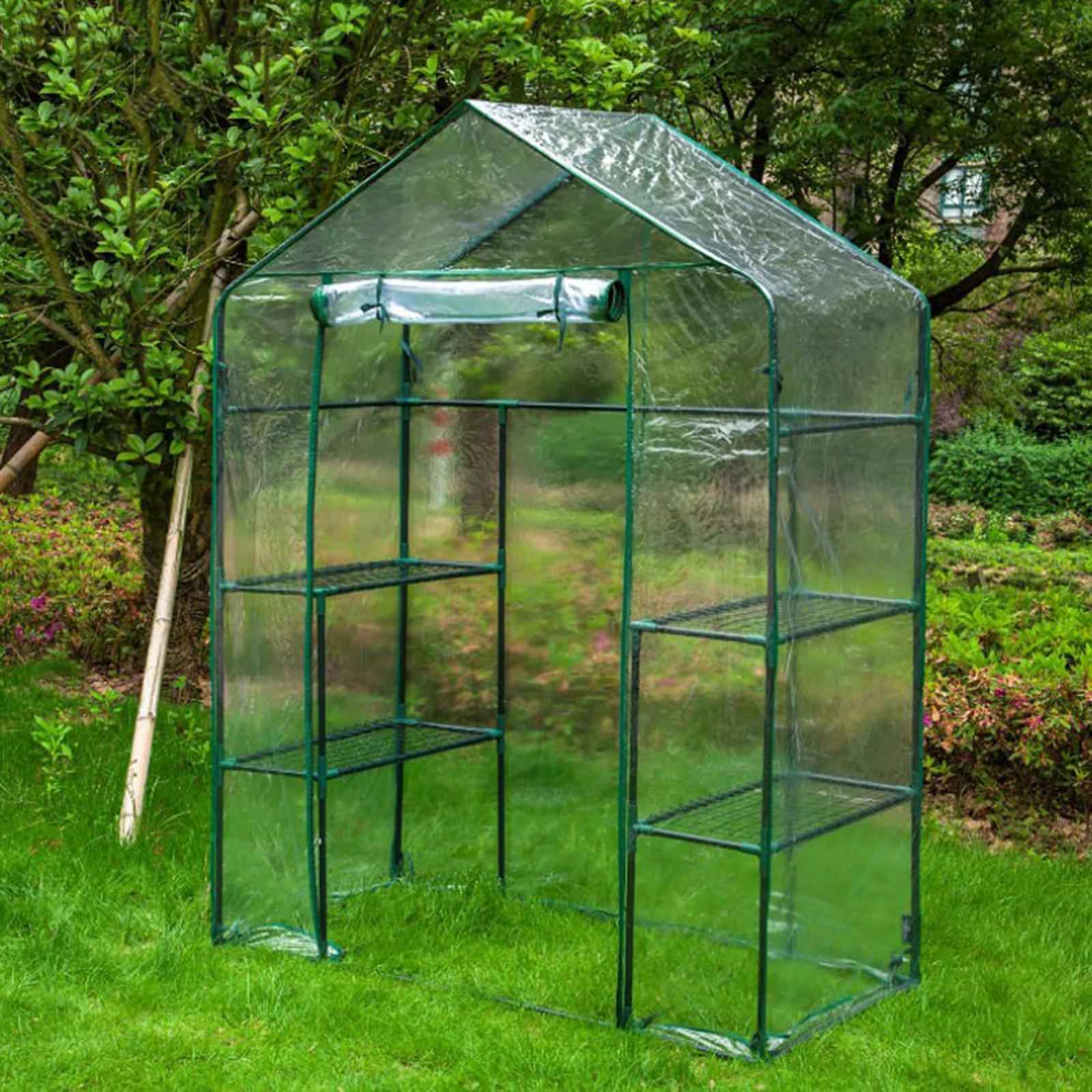 PVC 4 Tier Plant Cover for Mini Greenhouse Warmhouse Flowerpot Waterproof