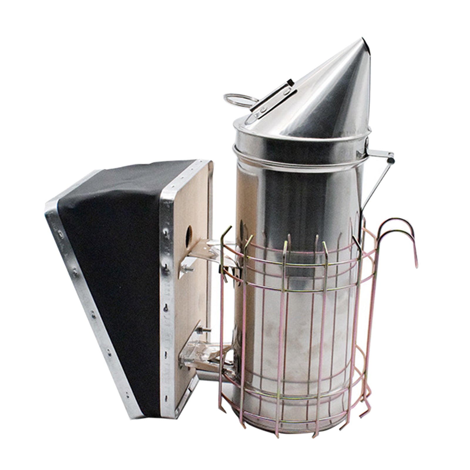 Bee Hive Smoker Fogging Machine with Heat Shield Guard Style B 32cm Height