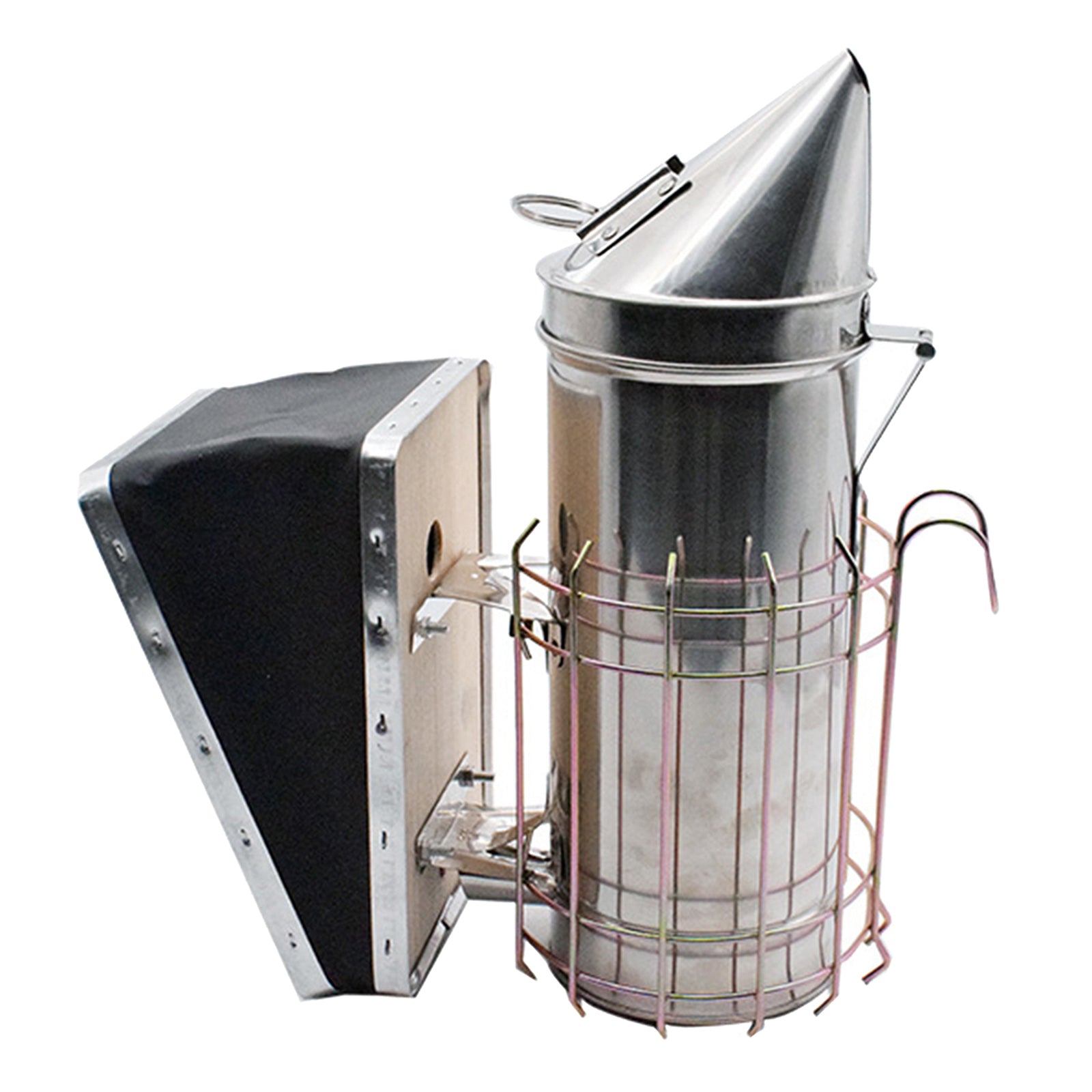 Bee Hive Smoker Fogging Machine with Heat Shield Guard Style B 32cm Height