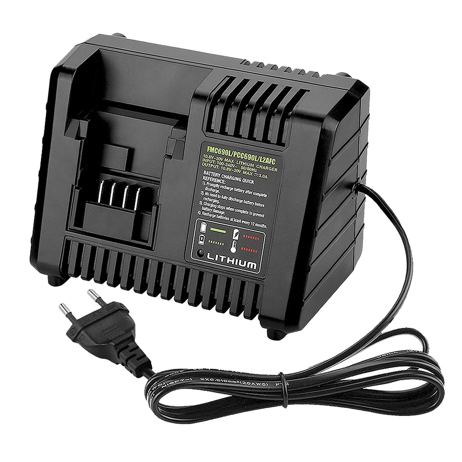 Battery Charger for Black&Decker LBX4020 LB2X4020 LB2X3020-OPE EU Plug