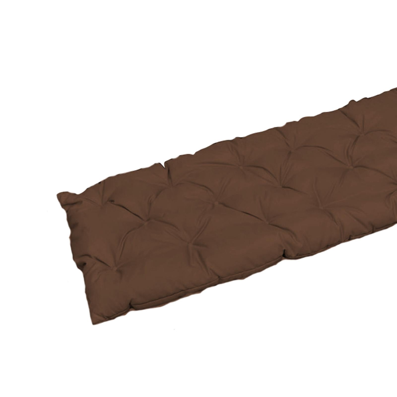 Bench Swing Chair Cushion Seat Pad Garden Furniture Indoor Outdoor Decorate Coffee 120x50cm