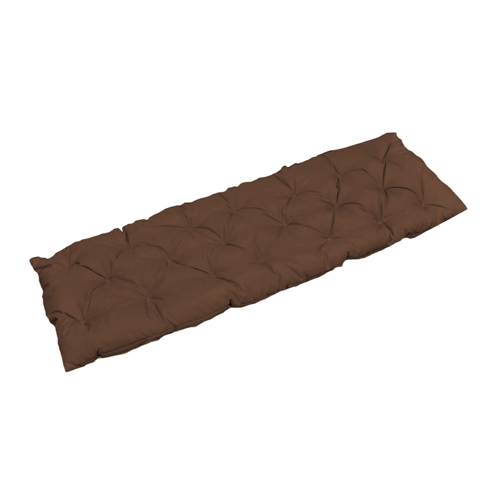 Bench Swing Chair Cushion Seat Pad Garden Furniture Indoor Outdoor Decorate Coffee 120x50cm