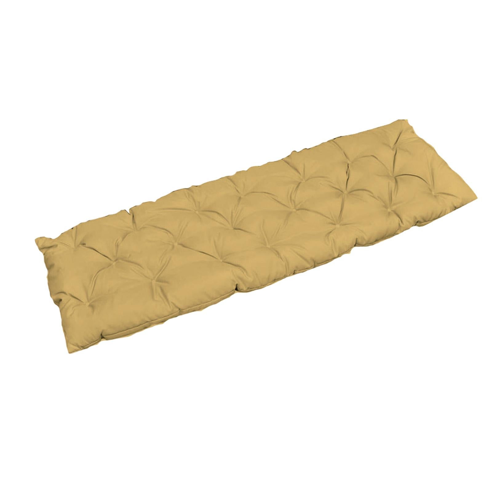 Bench Swing Chair Cushion Seat Pad Garden Furniture Indoor Outdoor Decorate Khaki 120x50cm