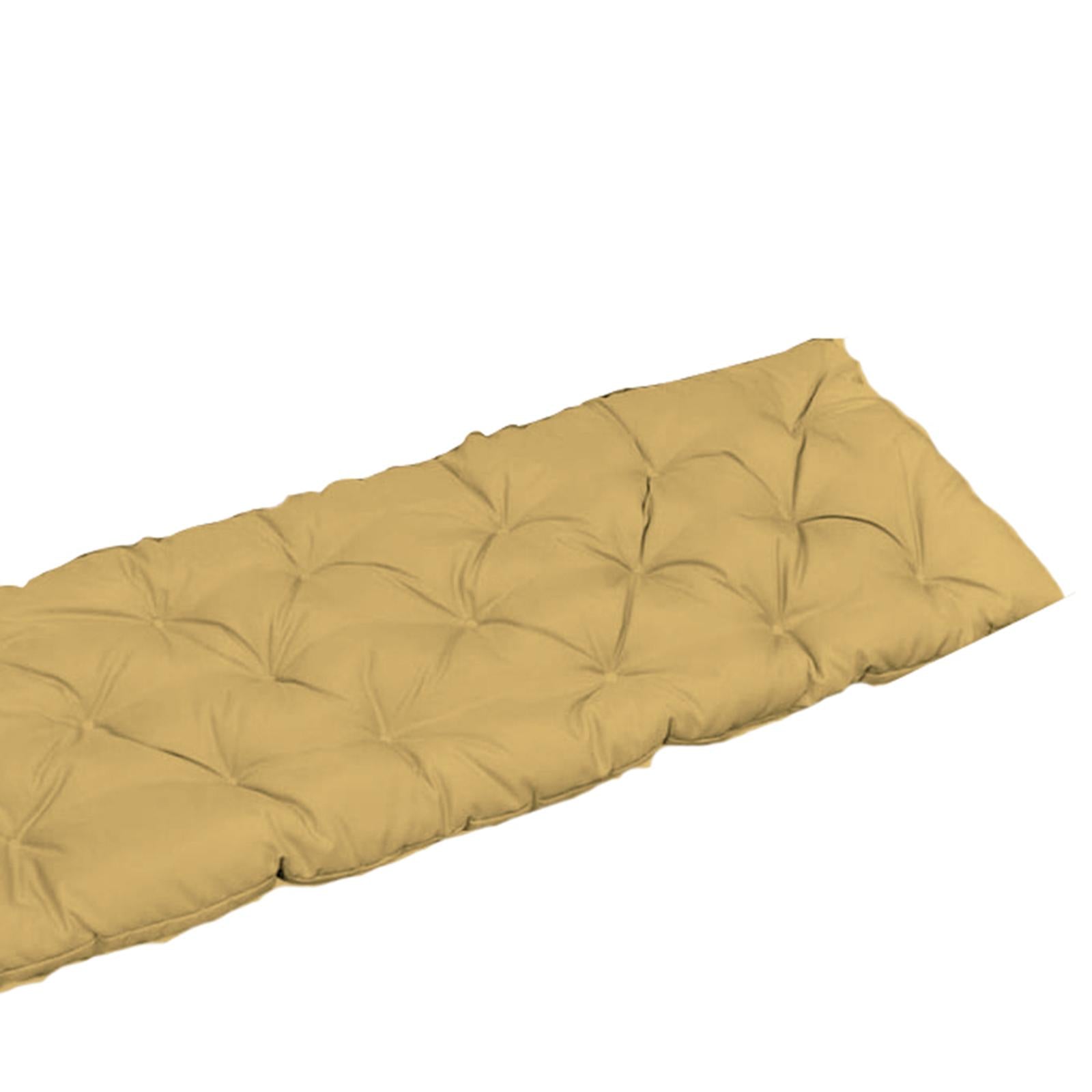 Bench Swing Chair Cushion Seat Pad Garden Furniture Indoor Outdoor Decorate Khaki 150x50cm