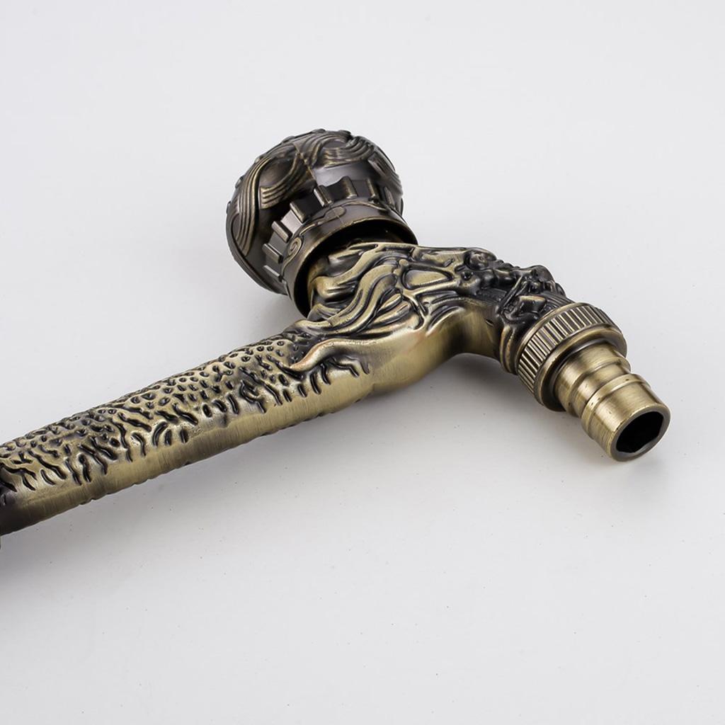 Antique Zinc Alloy Bibcock Kitchen Washing Machine Faucet Taps Bronze