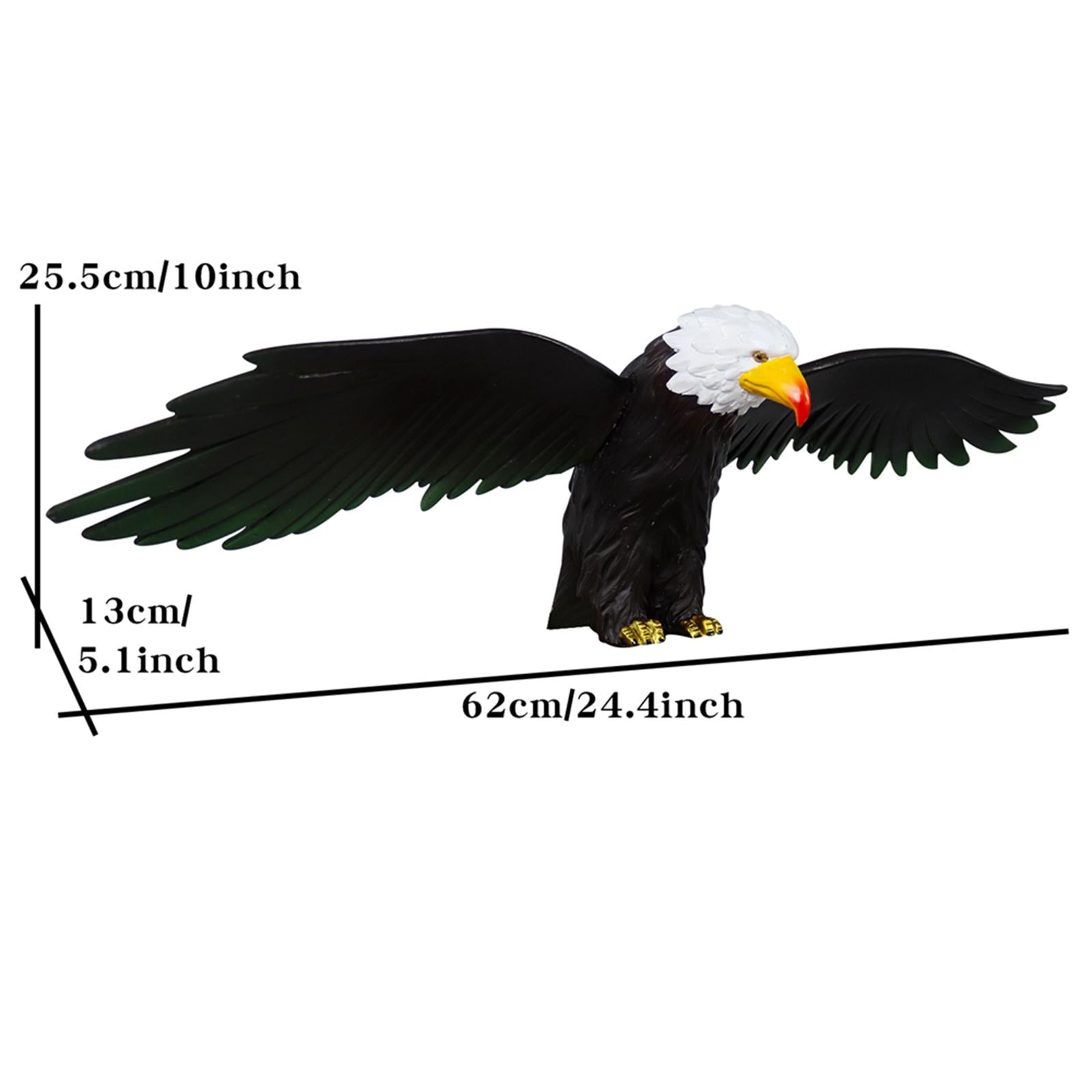 Bald Resin Statue Garden Wild Bird Figurines Lawn Porch Yard Ornament
