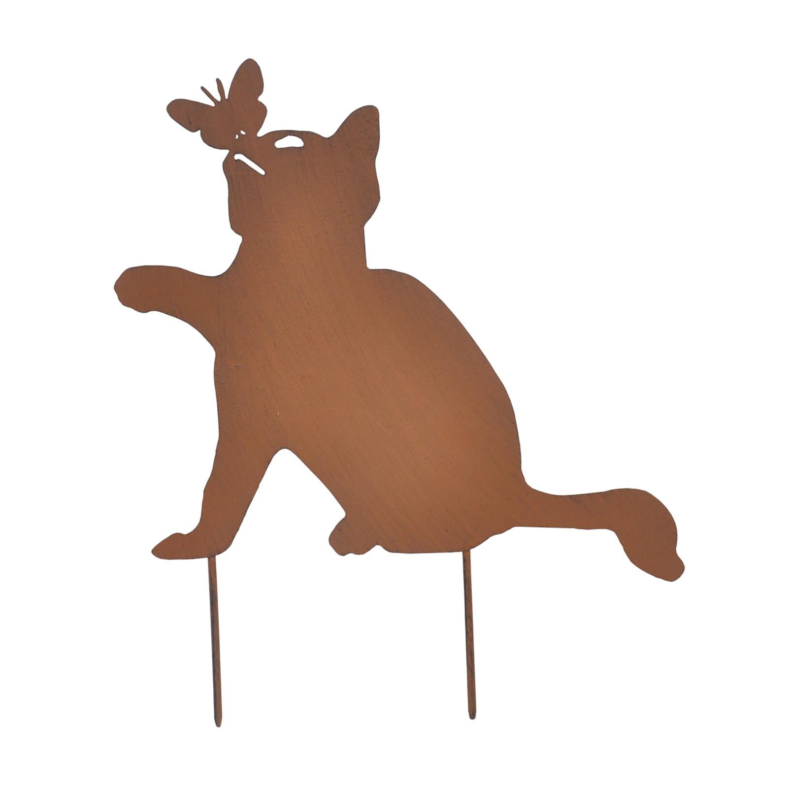 Animal Stake Ornamental Stakes Rustic Metal for Patio Easter Halloween Decor
