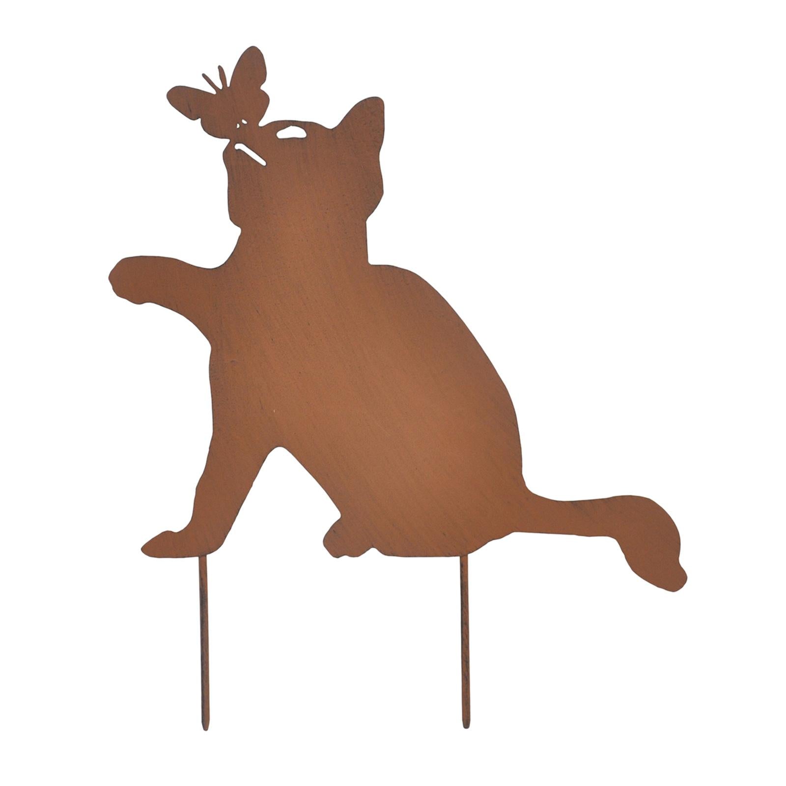 Animal Stake Ornamental Stakes Rustic Metal for Patio Easter Halloween Decor