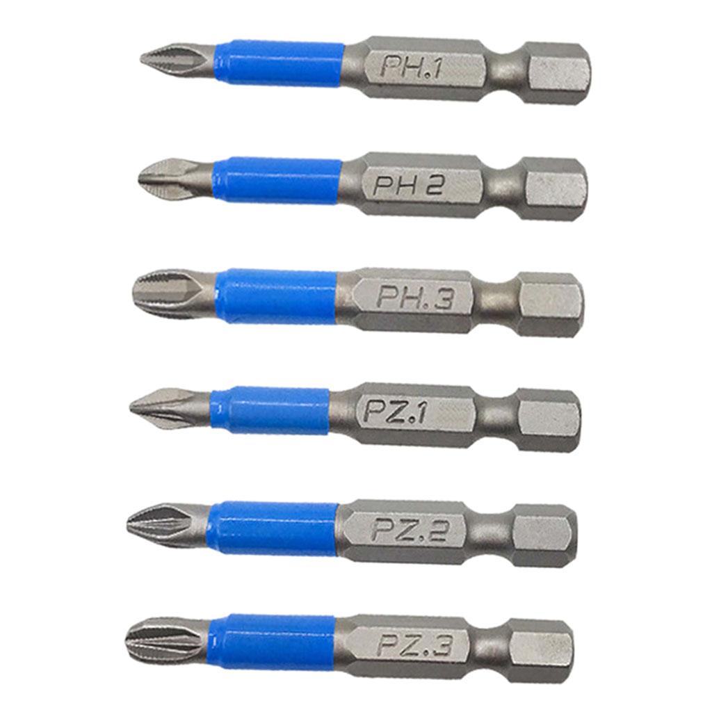 3xMagnetic Drill Bit Electric Alloy Steel Durable Handle Tool for Garden Home 50mm 6pcs