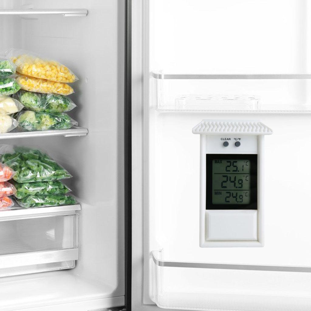 Digital Thermometer Garden Home Temperature Gauge Indoor Outdoor White