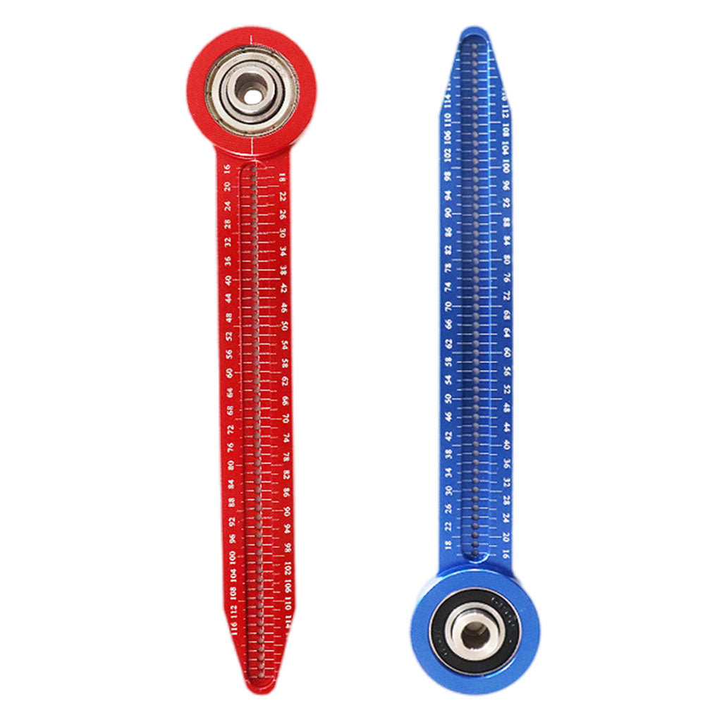 Aluminum Alloy Woodworking Compass Precision Carpenter Woodworking Use Red
