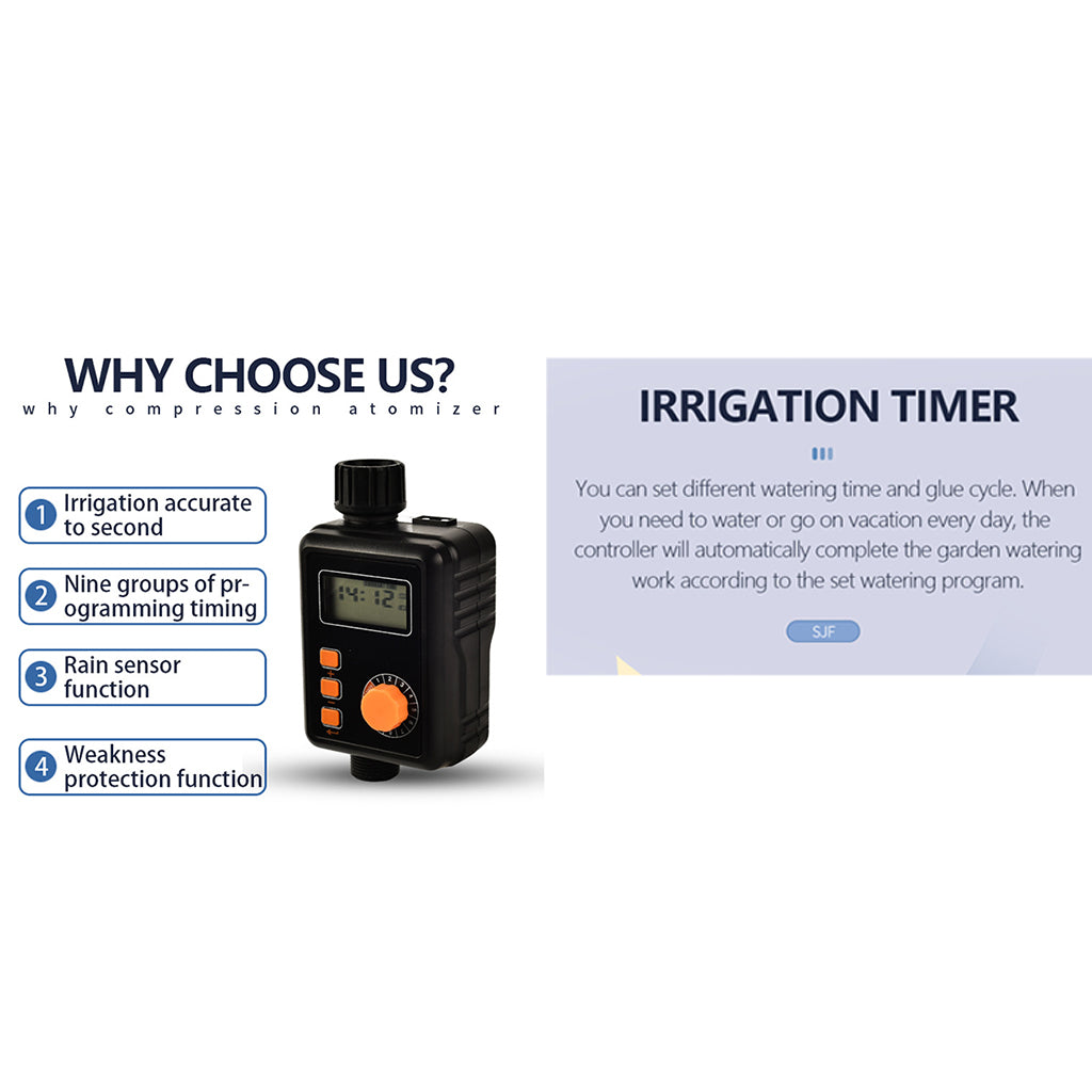 Automatic LCD Display Watering Timer Electronic Irrigation Controller