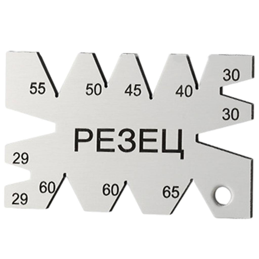 Carbon Steel Screw Thread Cutting Angle Gauge for Metalworking Woodworking PE3EU