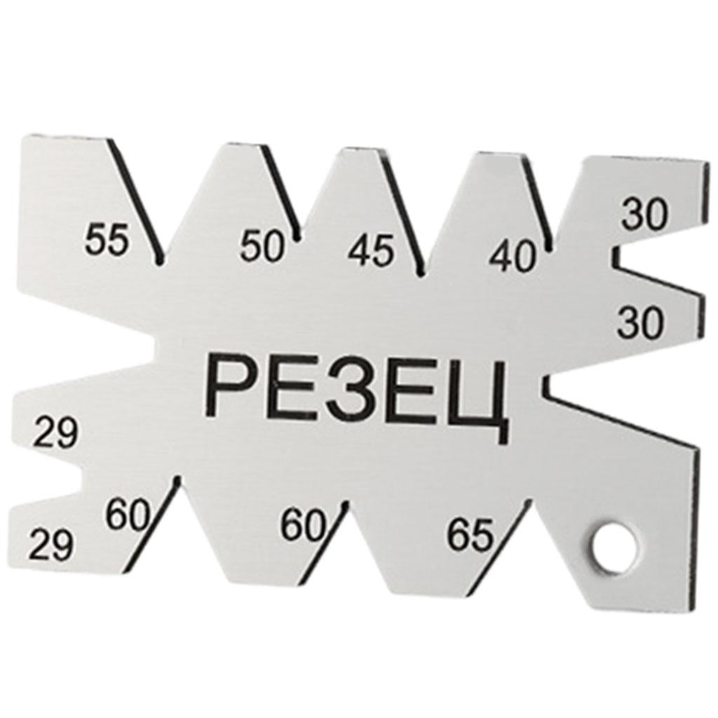 Carbon Steel Screw Thread Cutting Angle Gauge for Metalworking Woodworking PE3EU