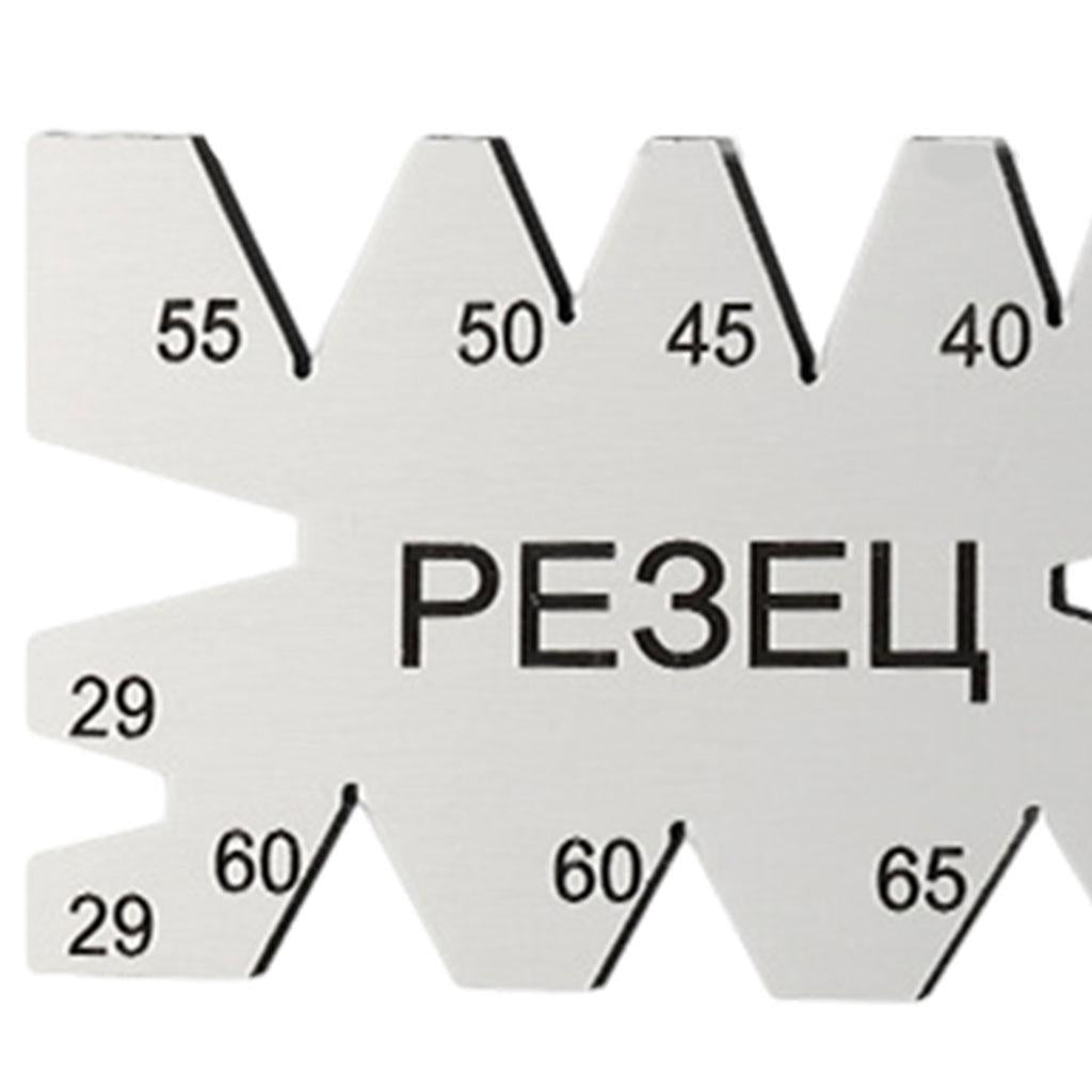 Carbon Steel Screw Thread Cutting Angle Gauge for Metalworking Woodworking PE3EU