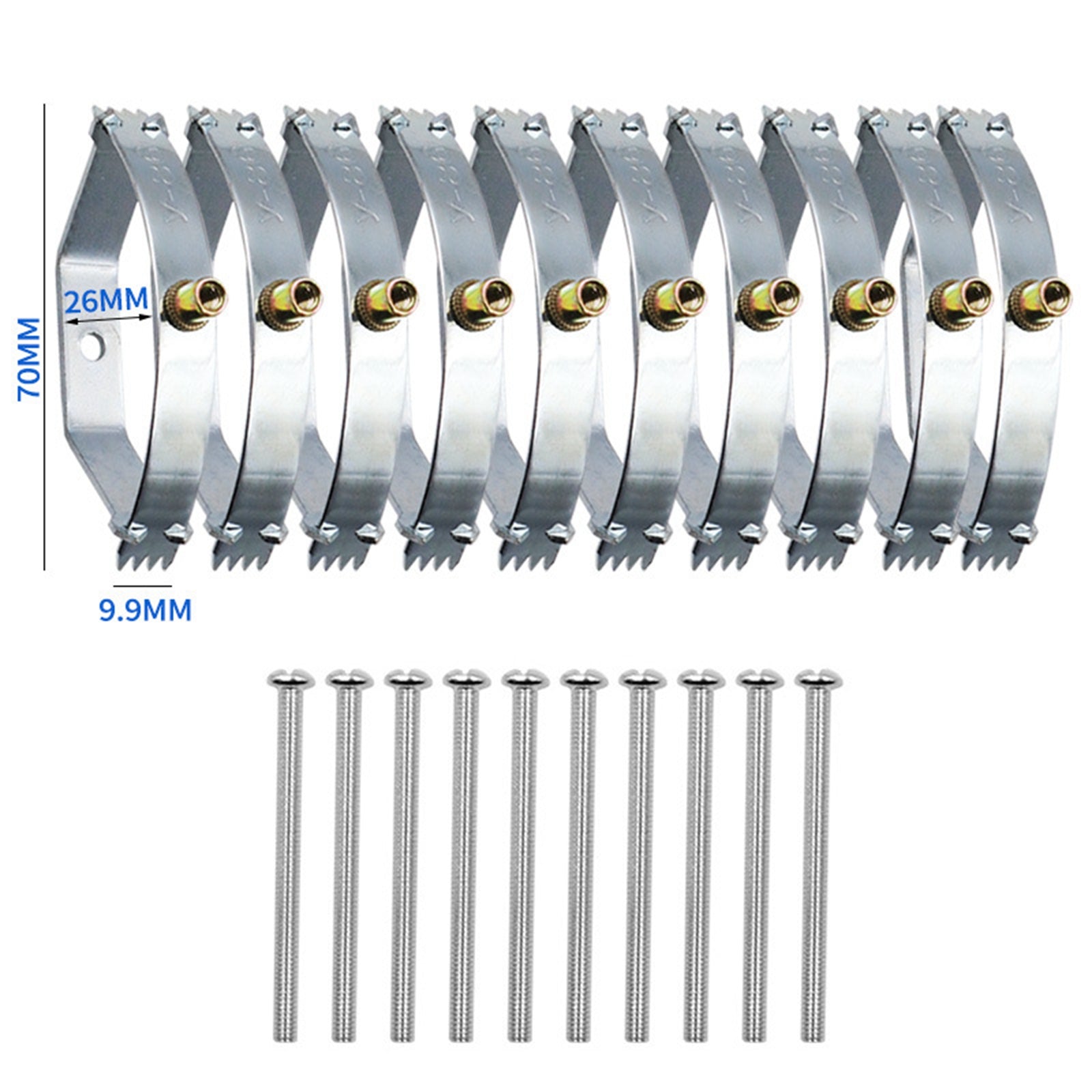 Cassette Screws Support Rod Kit Rust Resistant Repair Device for Wall Switch 86 Gilded