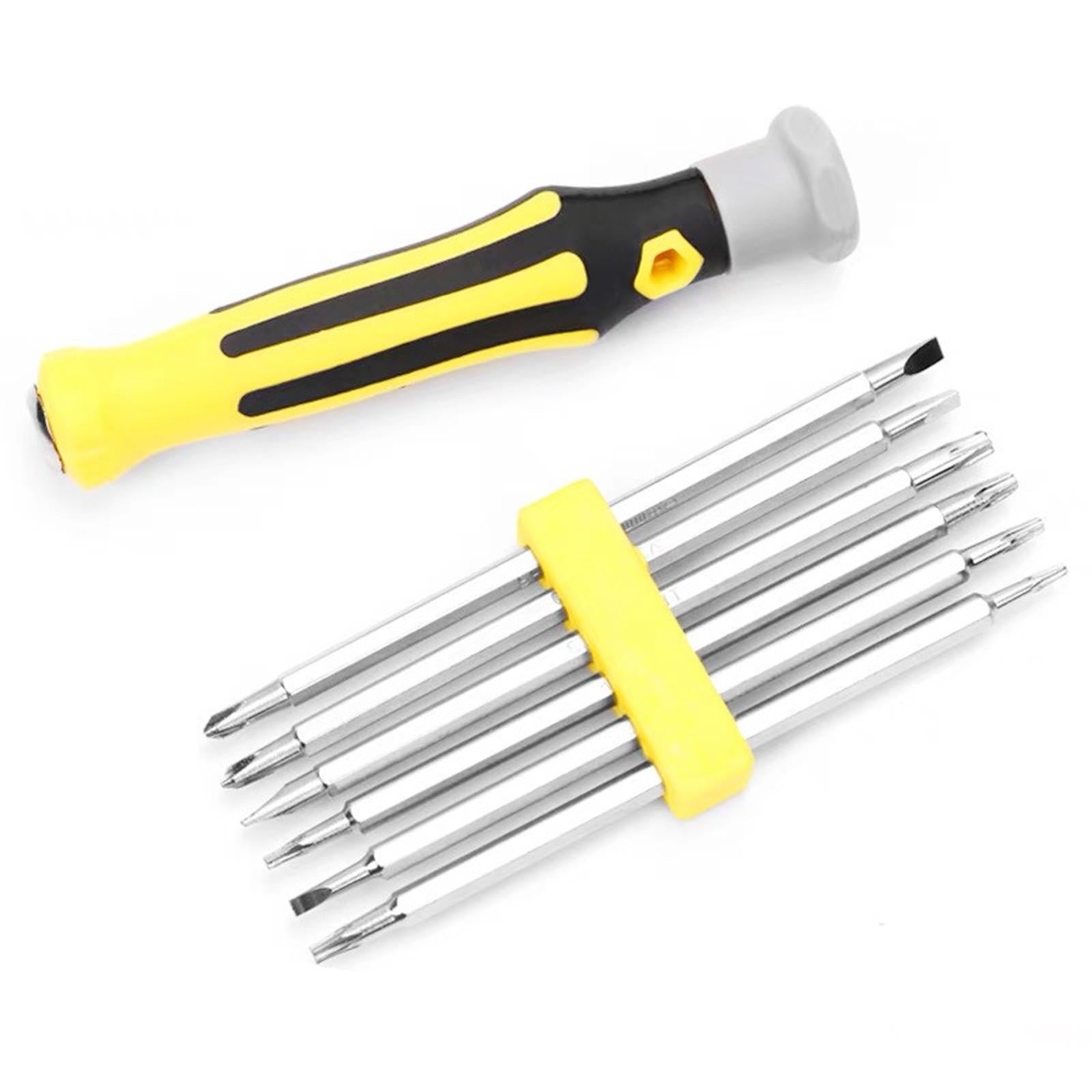 4xMagnetic Screwdriver Bit Hex Cross Phillips Slotted Screw Head Hand Tool