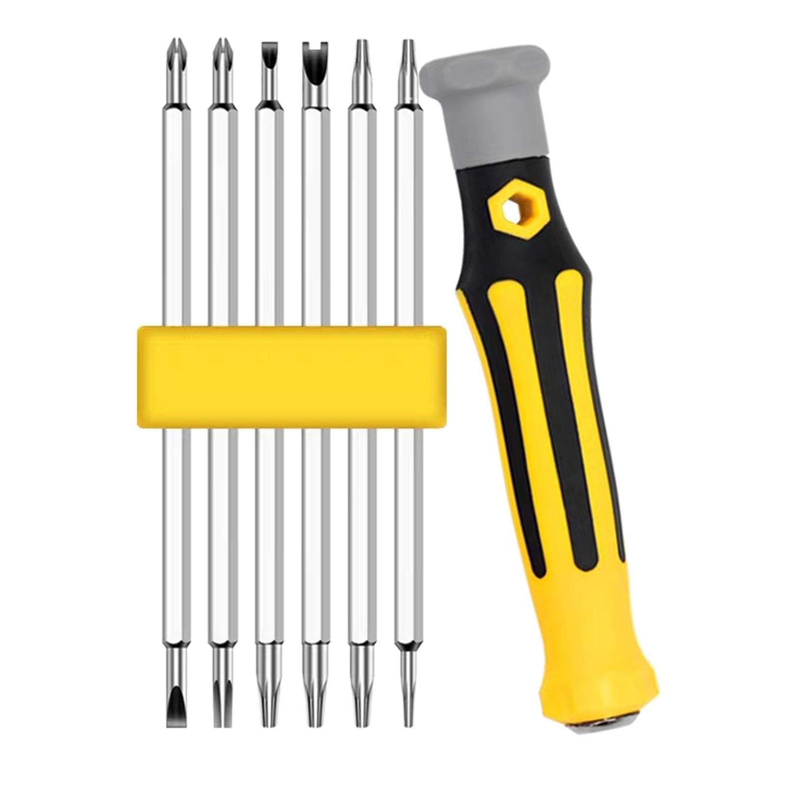 4xMagnetic Screwdriver Bit Hex Cross Phillips Slotted Screw Head Hand Tool
