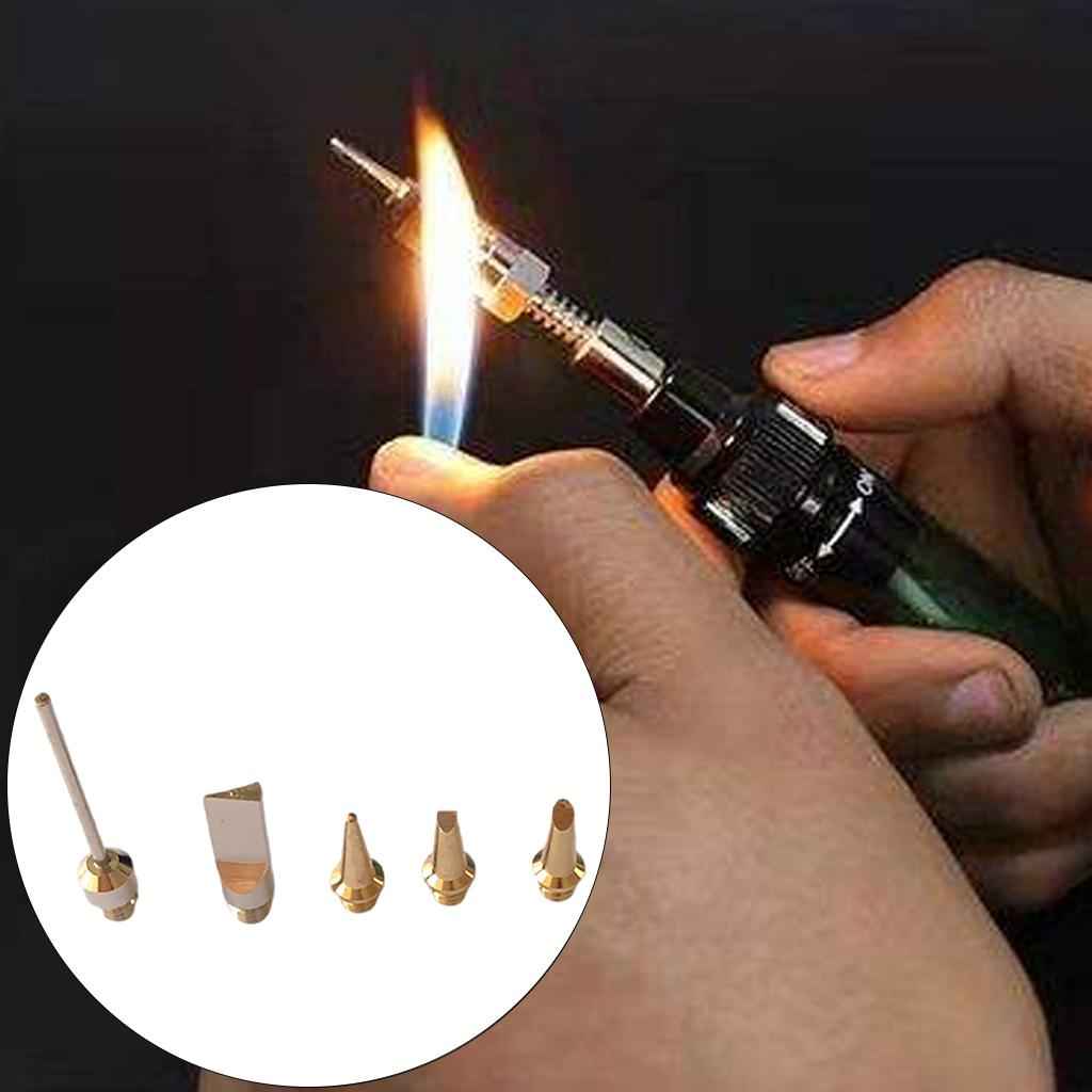 Gas Soldering Iron Kit Welding Repair for Circuit Board 5Pcs Tip
