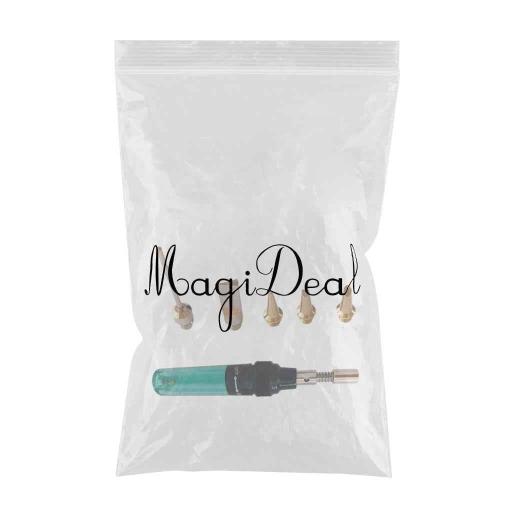 Gas Soldering Iron Kit Welding Repair for Circuit Board 5Pcs Tip