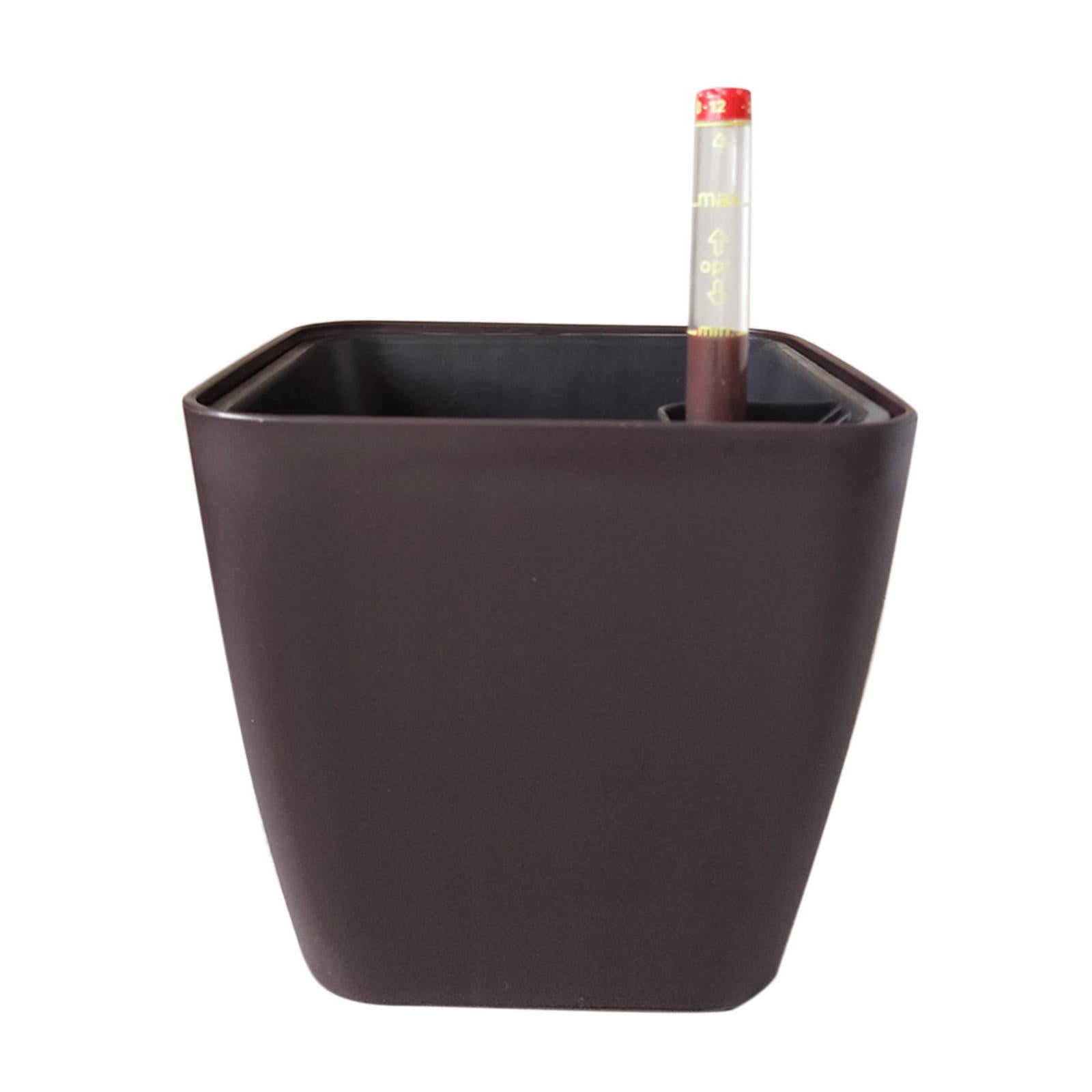 Automatic Water-Absorbing Flower Pot Plastic for Office Outdoor Ornaments Coffee