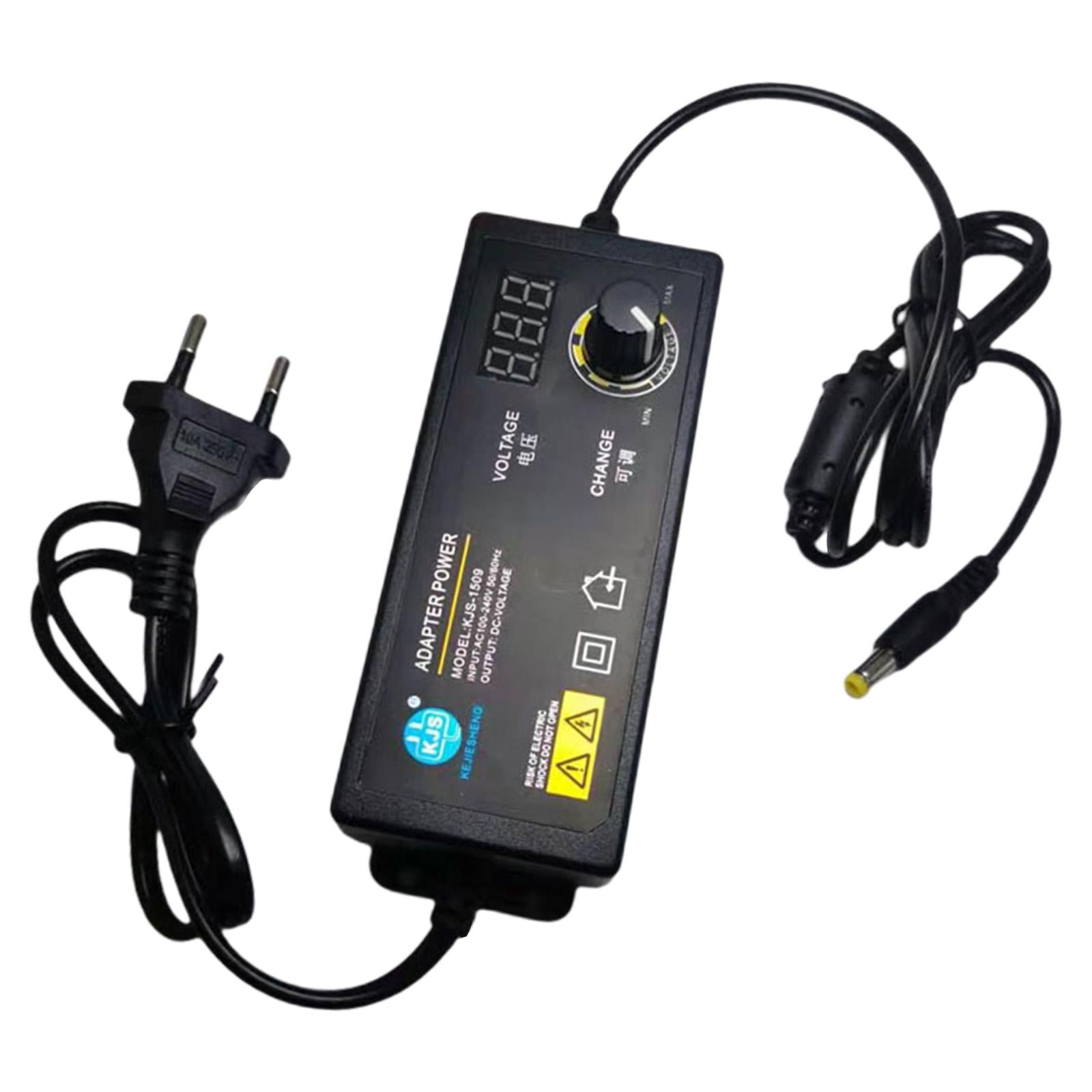 Adjustable Power Switching Adapter for Motor LED Light Bar Router EU