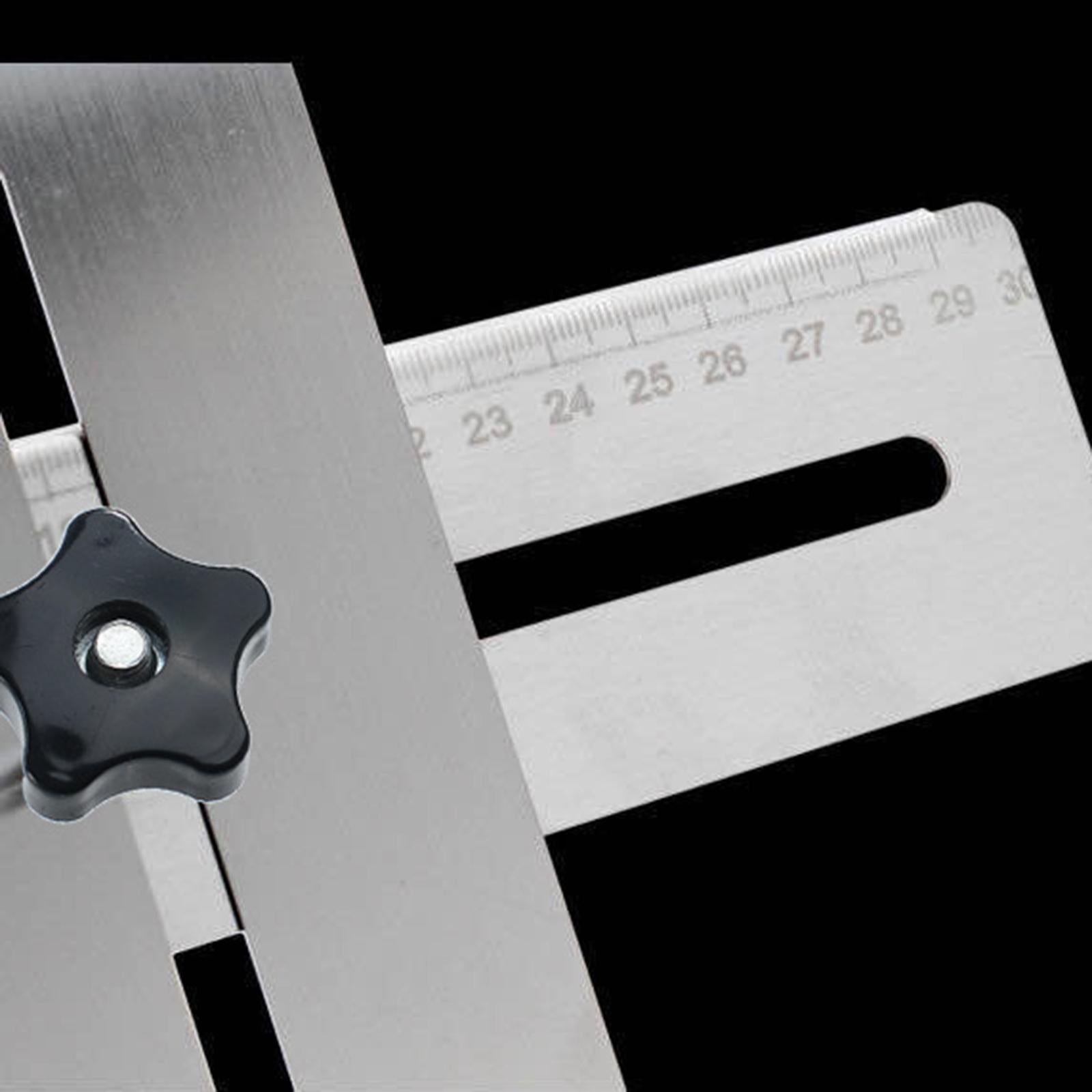Ceramic Tile Hole Locator Ruler Drilling Artifact Puncher for Ceramic Wall Extra thick60CM 4bit