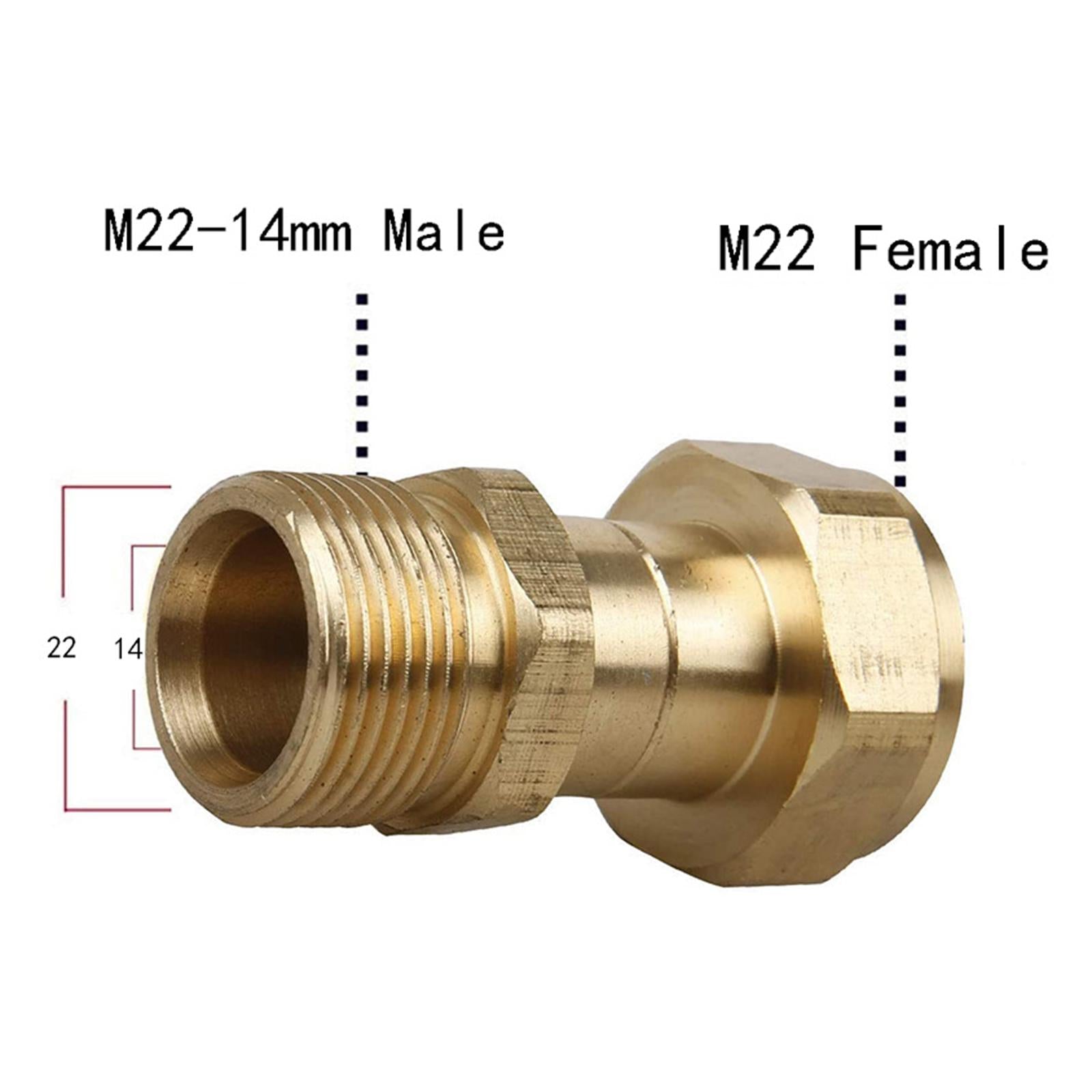 Brass M22 Thread Quick Connect Assembly Cleaning for Garden Car Washer Floor
