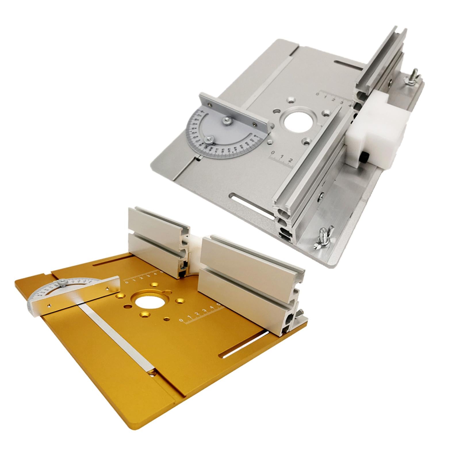 Aluminium Router Table Insert Plate Woodworking Benches Trimmer Tool Silver