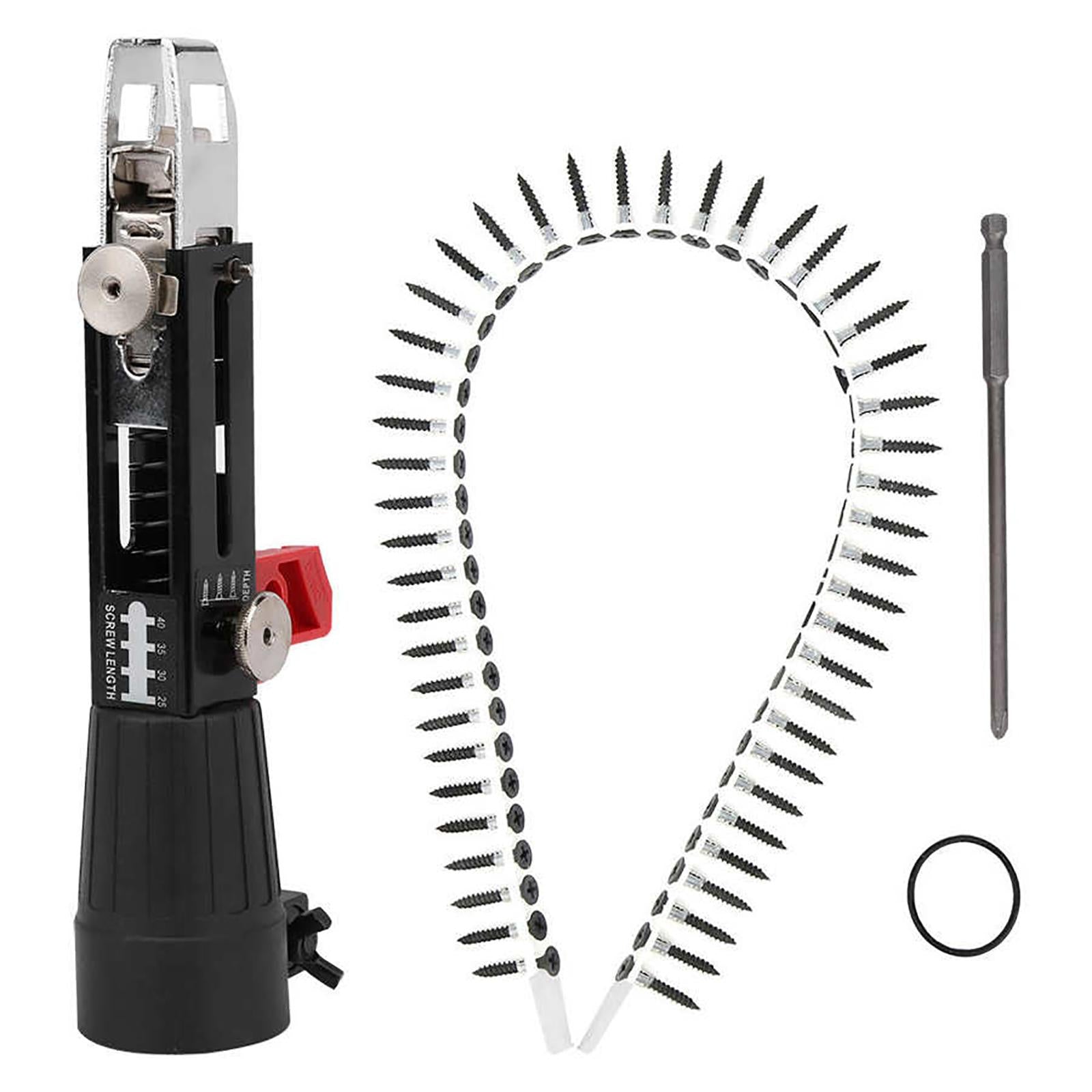 Automatic Chain Nail Adapter Drill to Screw Spike for Woodworking Tool A