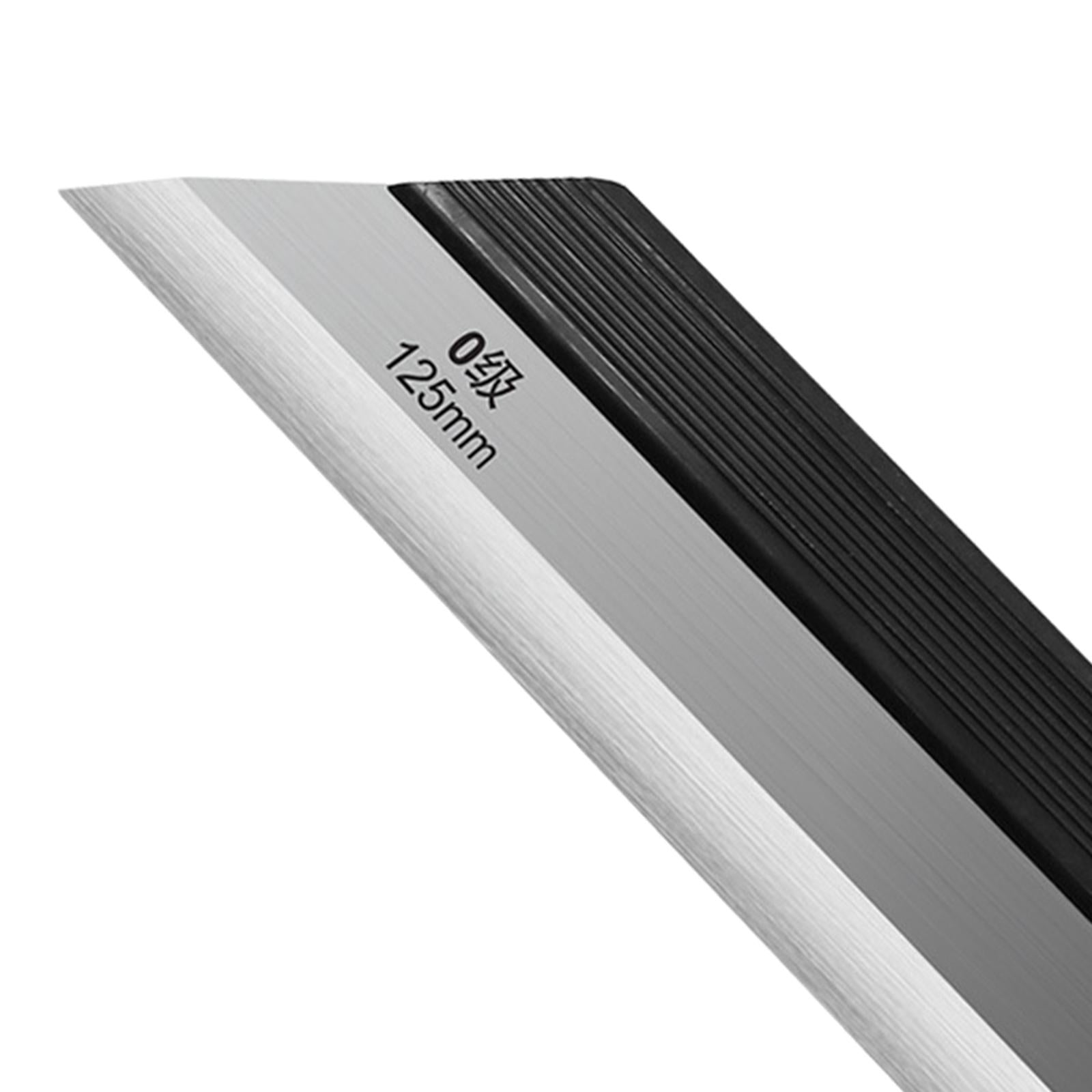 Blade Ruler Square Ruler Flat Measuring Ruler 75mm/100mm/125mm 125mm