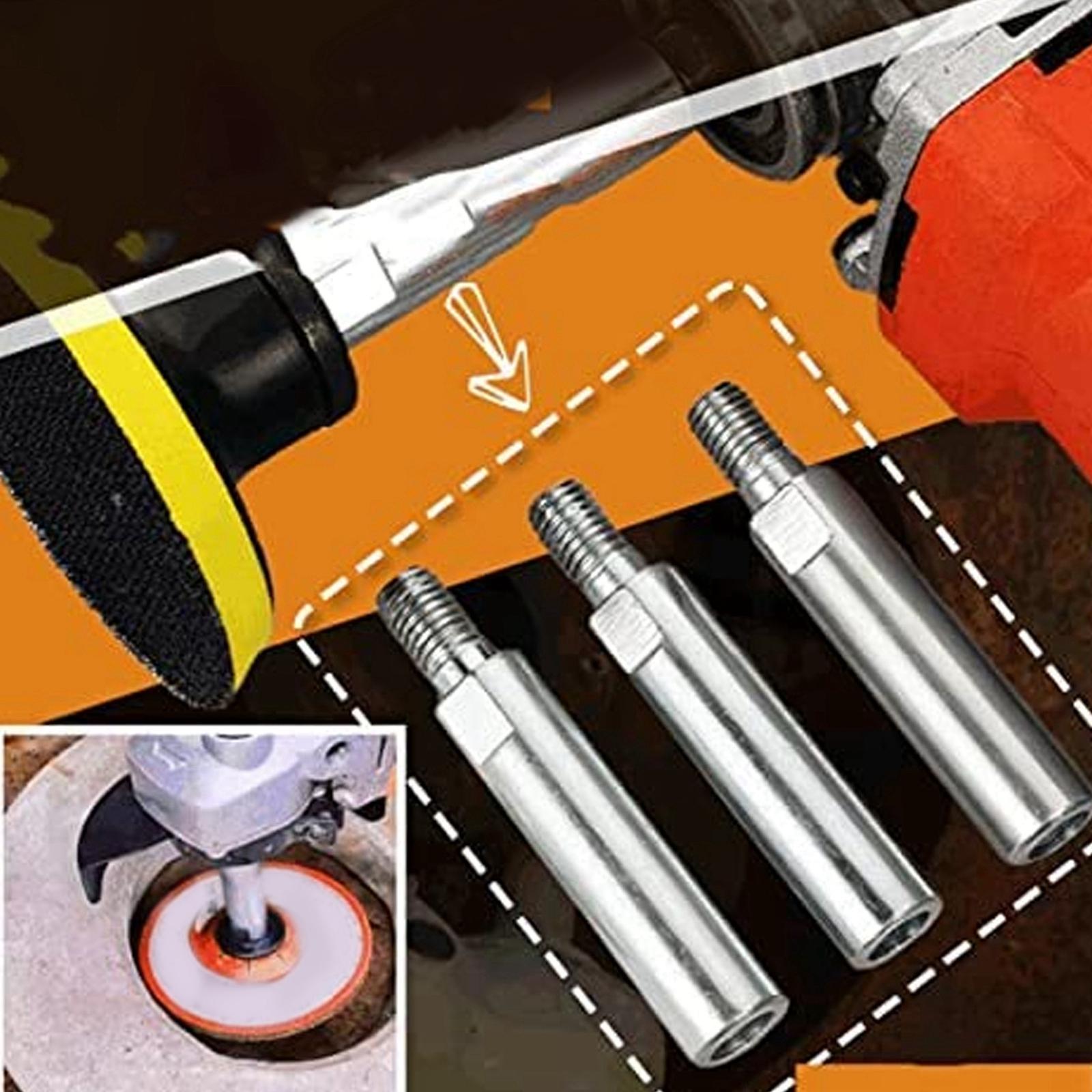 Angle Grinder Extension Connecting Rod Durable for Polisher Woodworking 3pcs Set