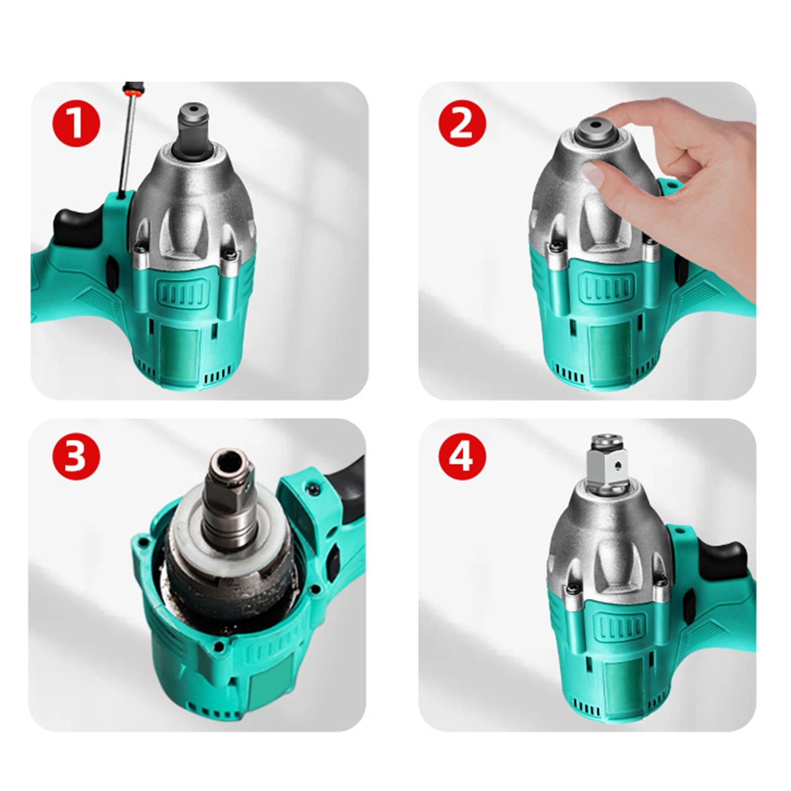 3xMultipurpose Electric Impact Wrench Shaft Power Tools