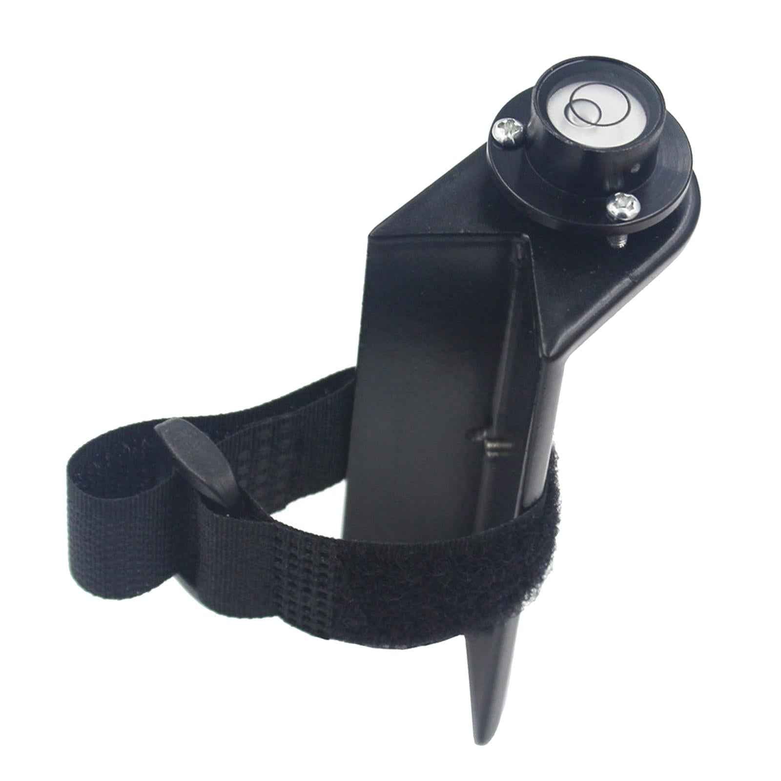 Aluminum Grade Rod Level Bubble Level for Round or Square Rods Tower Ruler Black