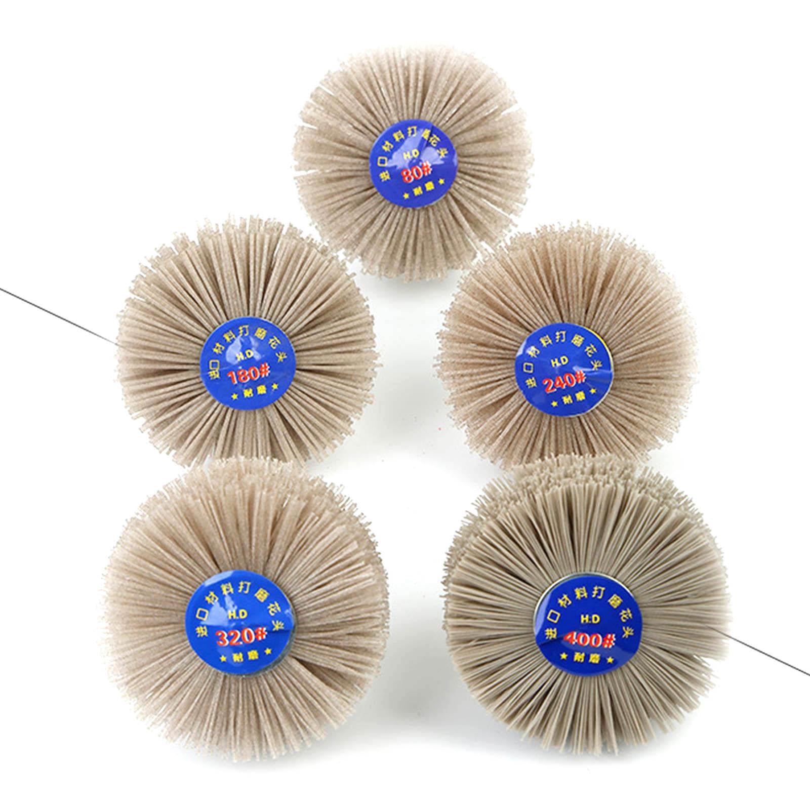 3xGrinding Nylon Wheel Brush Wire Brush Wheel Cup Brush for Polishing 80 Grit