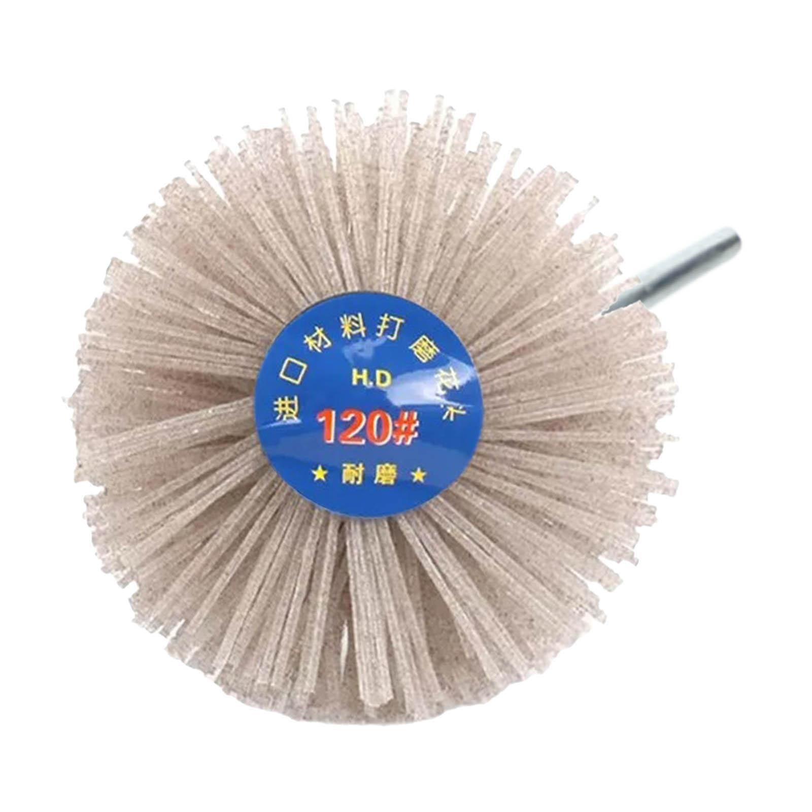 2xGrinding Nylon Wheel Brush Wire Brush Wheel Cup Brush for Polishing 120 Grit