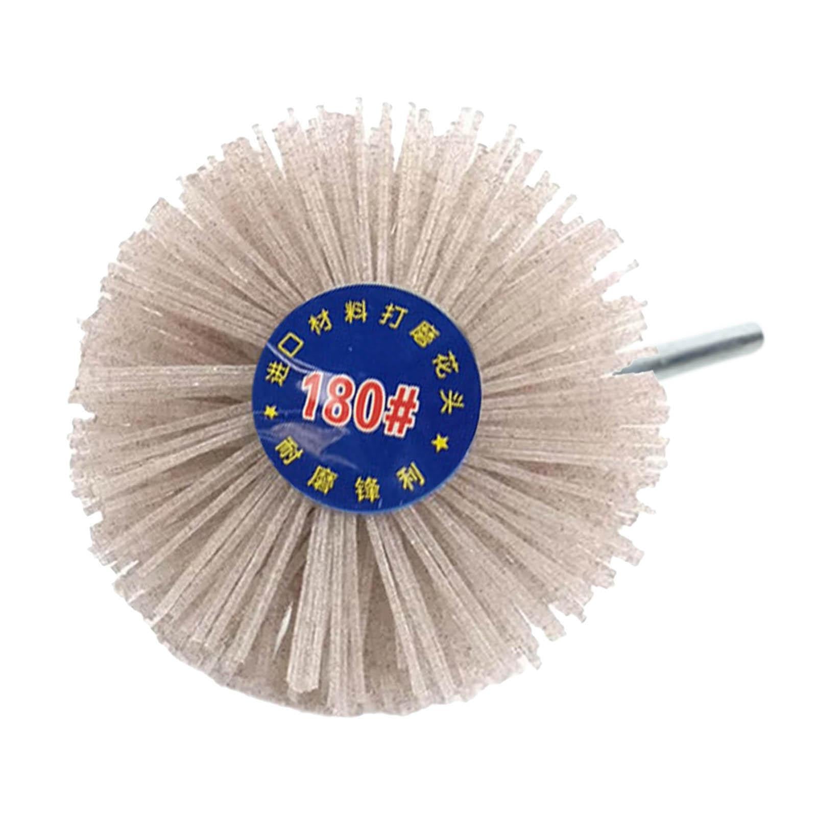 2xGrinding Nylon Wheel Brush Wire Brush Wheel Cup Brush for Polishing 180 Grit