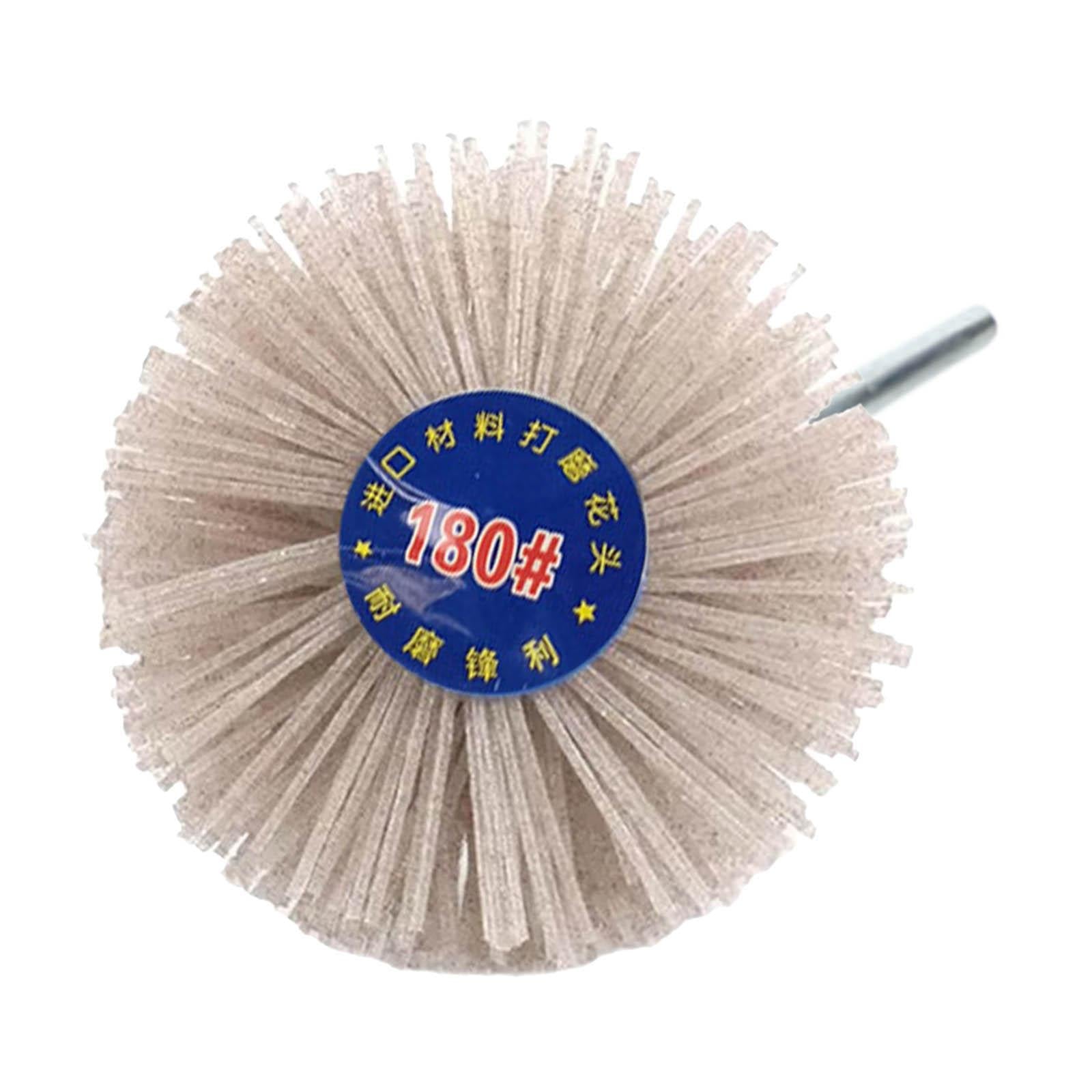 2xGrinding Nylon Wheel Brush Wire Brush Wheel Cup Brush for Polishing 180 Grit