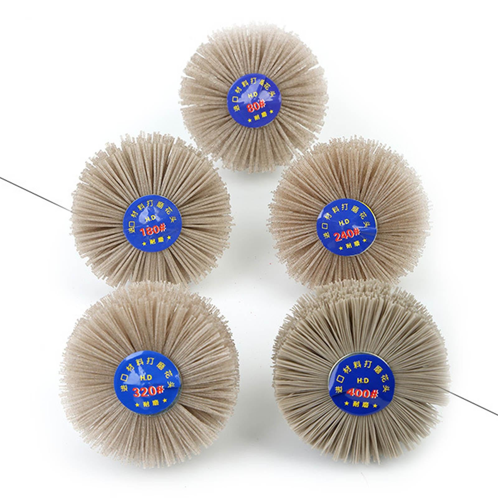 4xGrinding Nylon Wheel Brush Wire Brush Wheel Cup Brush for Polishing 400 Grit