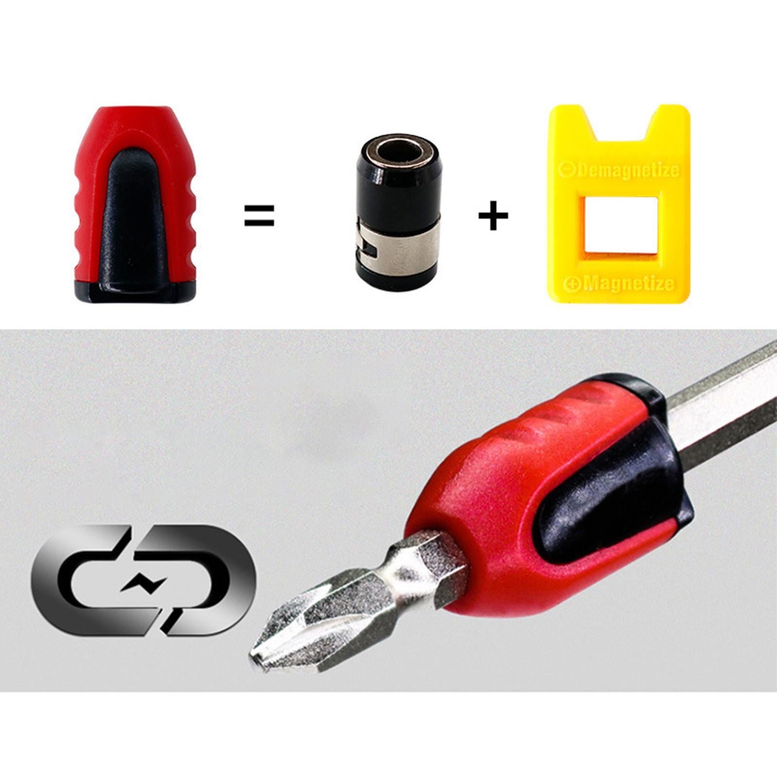 2xMagnetic Screw Rings for Electric Drill Power Bits Tool Screw Driver Head