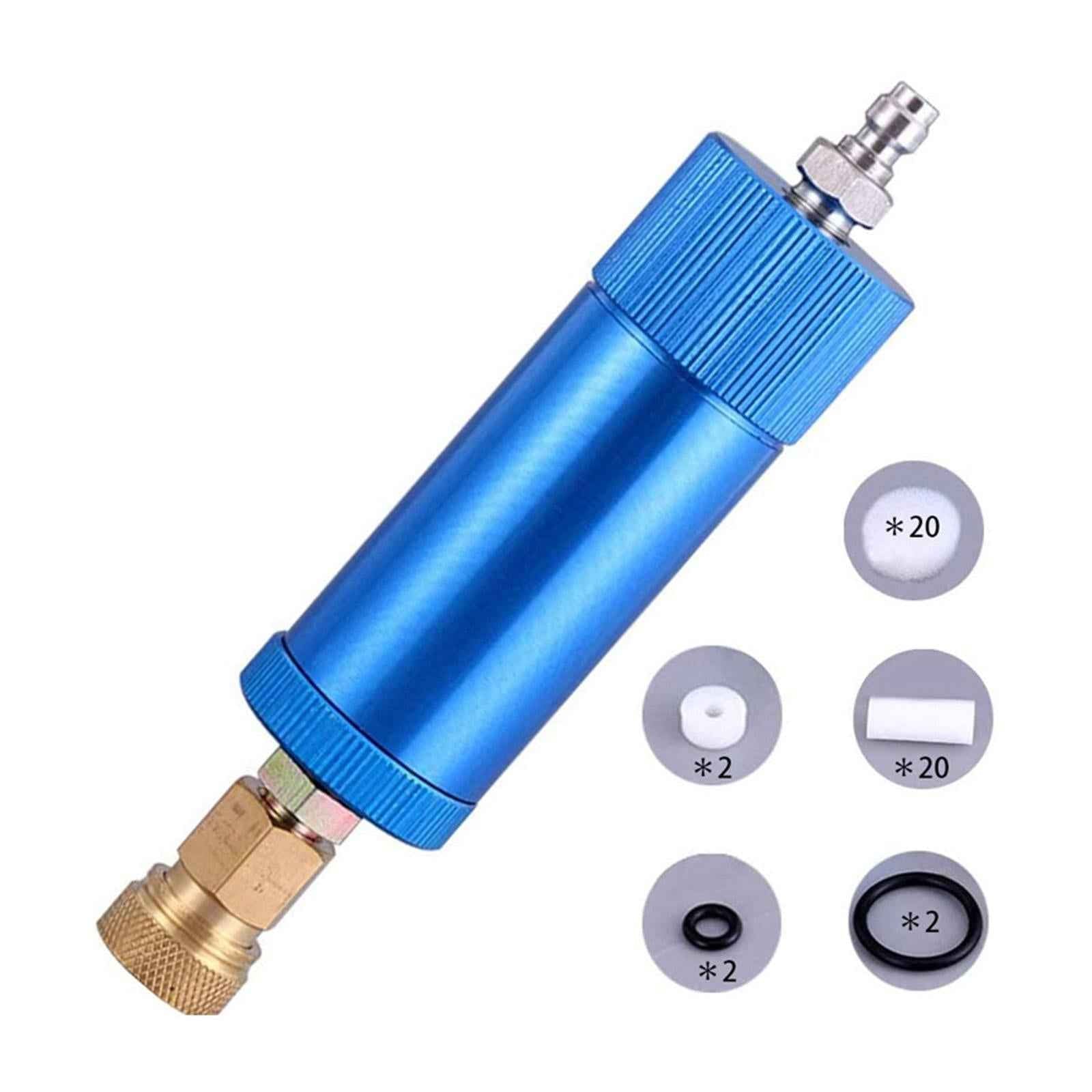Oil Water Separator Quick Connect High Pressure for Air Compressor Pump Pcp Blue