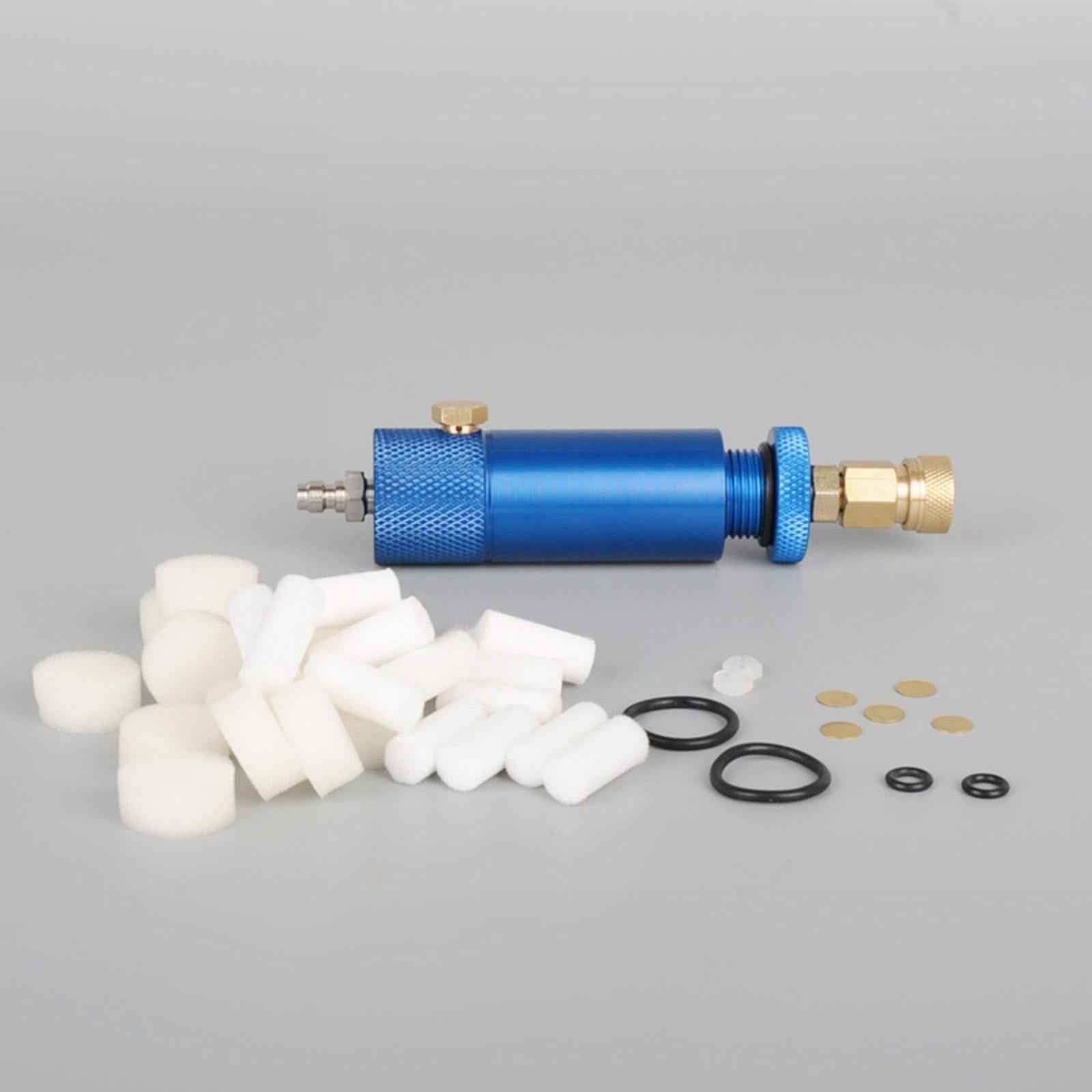 Oil Water Separator Quick Connect High Pressure for Air Compressor Pump Pcp Blue