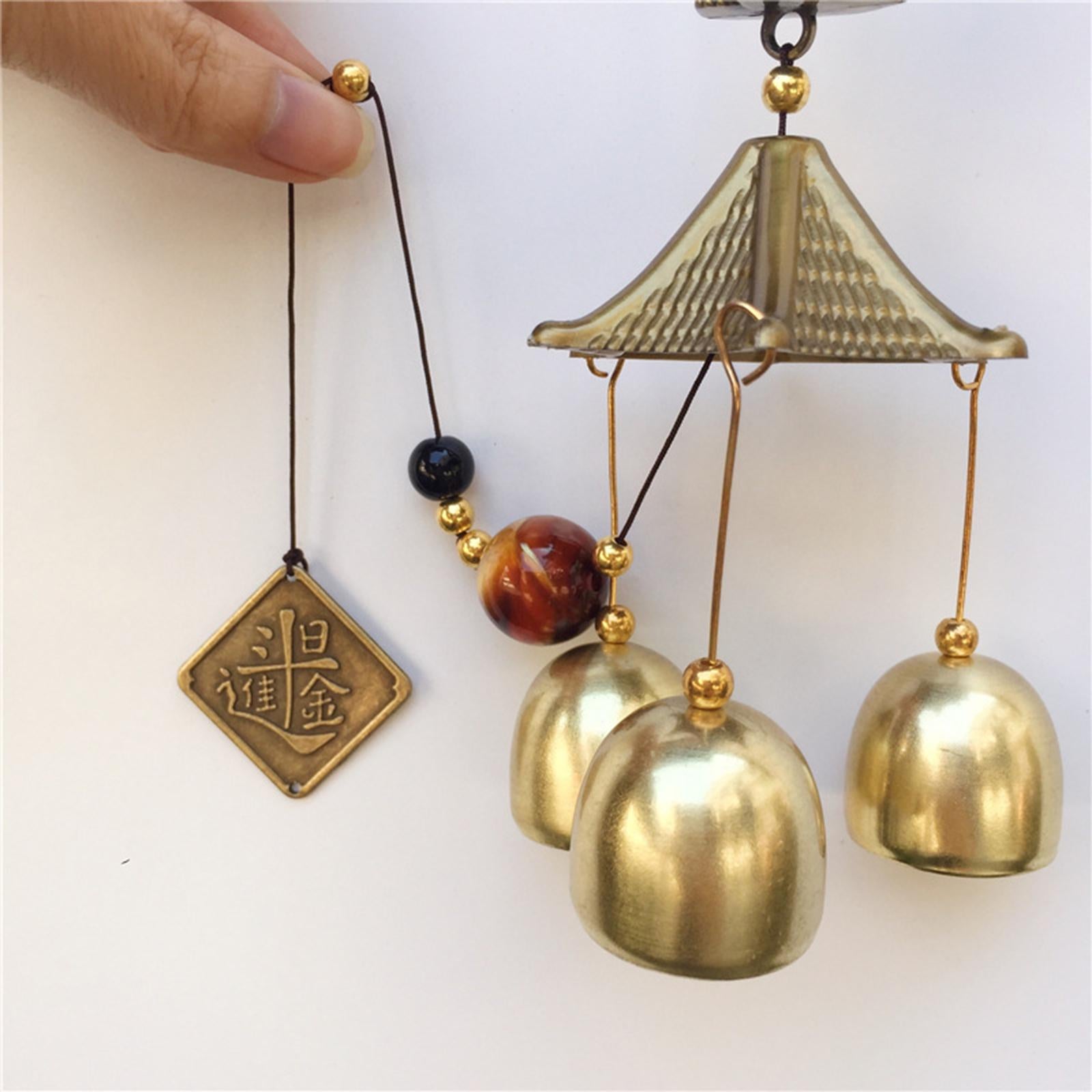 4xWind Chime Toy Ornaments Blessing Gifts Pendant for Fengshui Garden Families