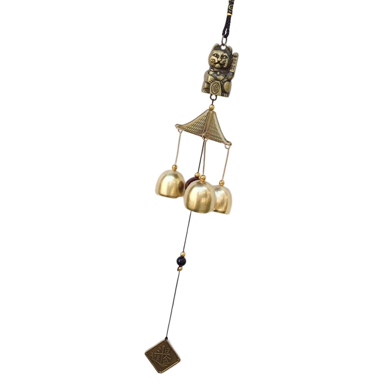 4xWind Chime Toy Ornaments Blessing Gifts Pendant for Fengshui Garden Families