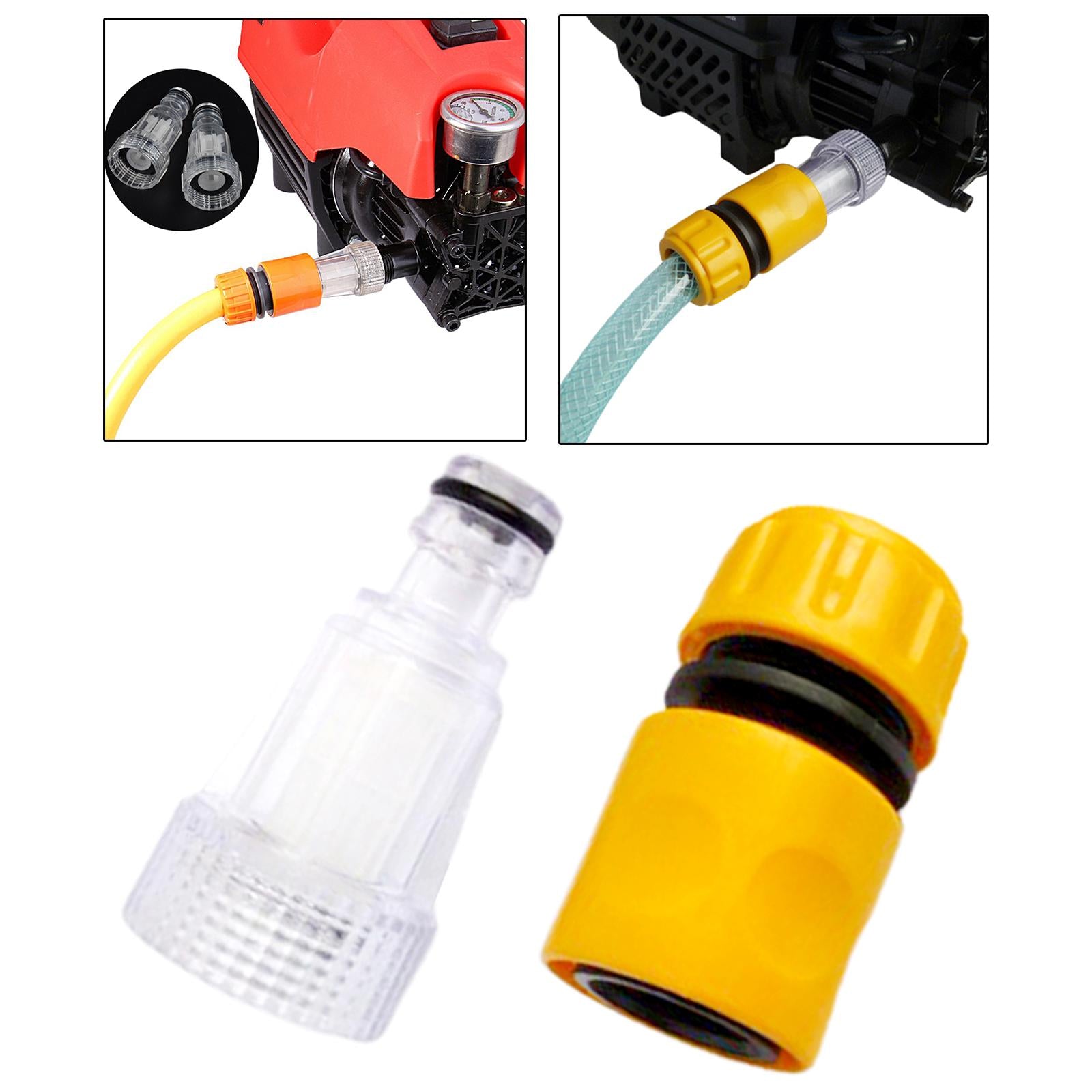 4xABS Fitting Conversion Adapter Coupler for Washing Machines Accessories