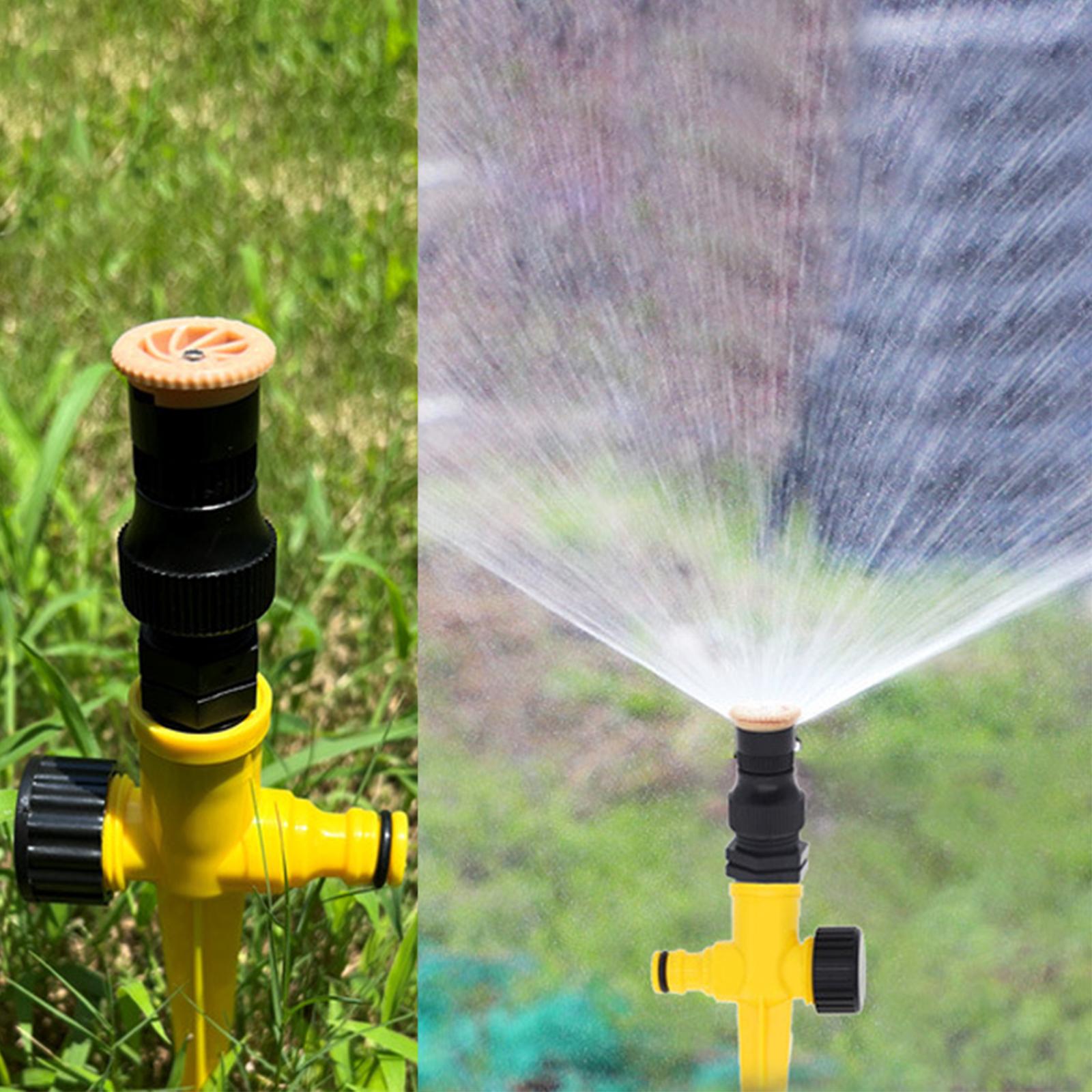 2xLawn Sprinkler Adjustable 360 Degree Automatic Rotating Yard Sprinkler