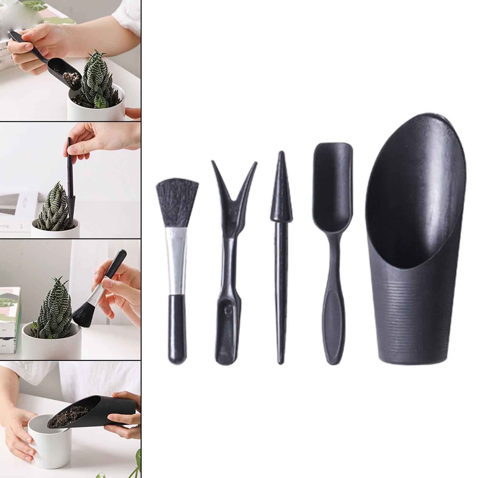 3xMini Garden Succulent Transplanting Tools 5 Pieces Easy to Carry Accessory
