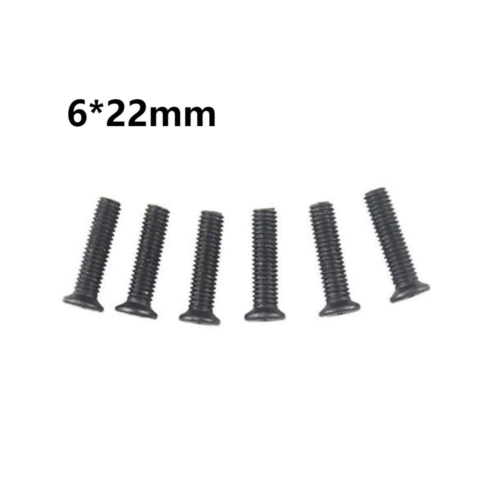 3x20x Portable Fixing Screw Left Hand Thread for Drill Chuck Shank Adapter M6x22mm